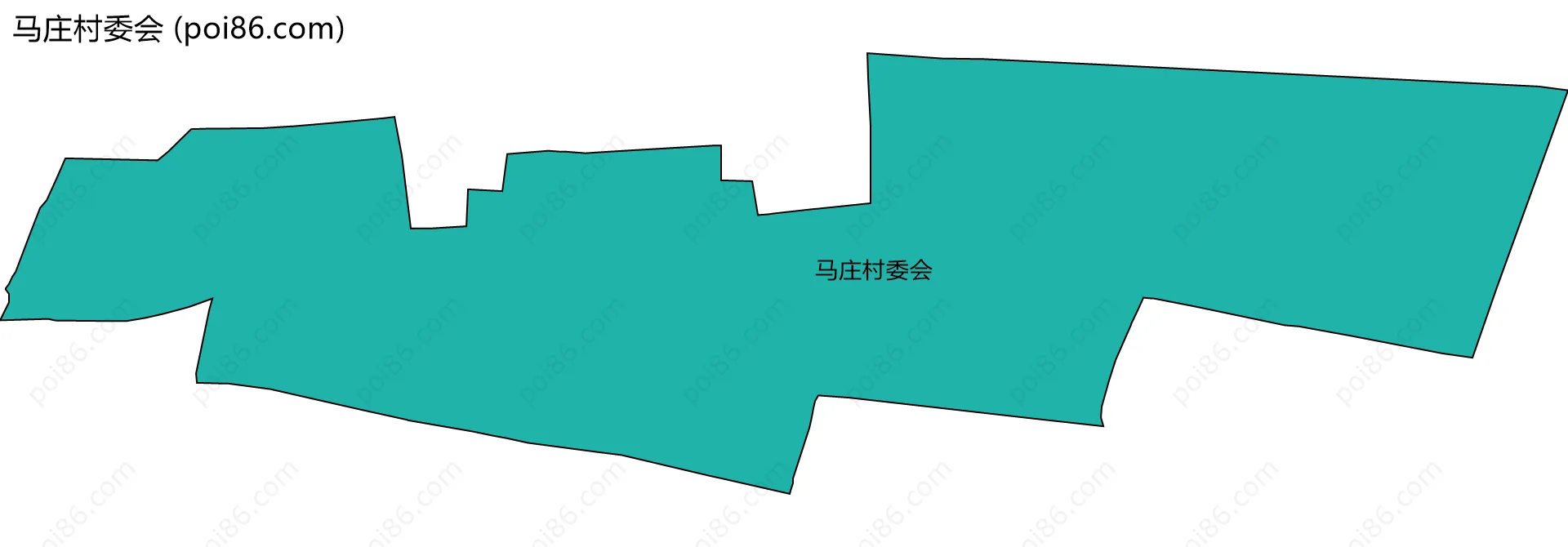 马庄村委会边界地图