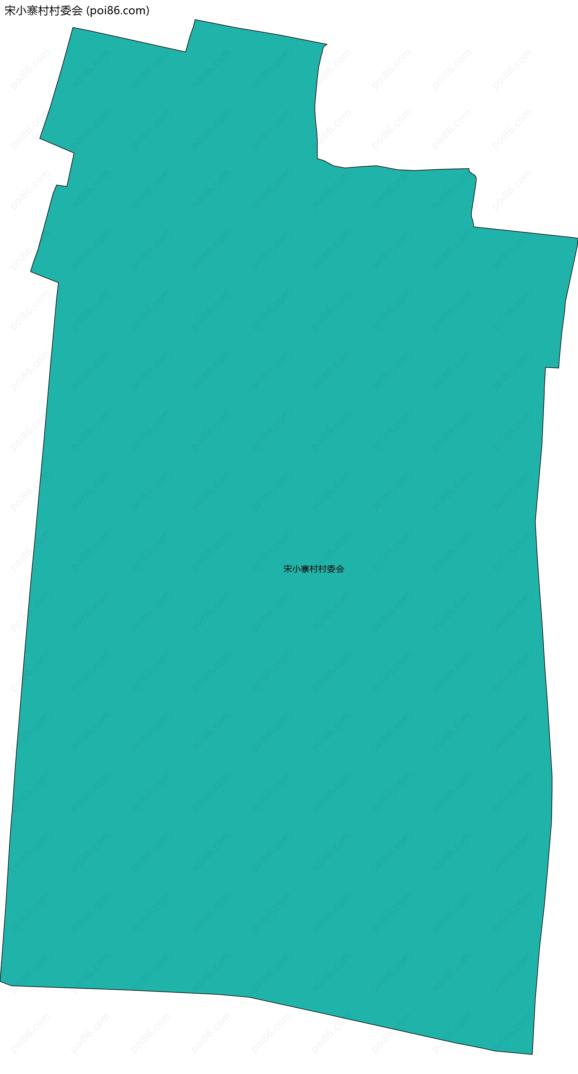 宋小寨村村委会边界地图