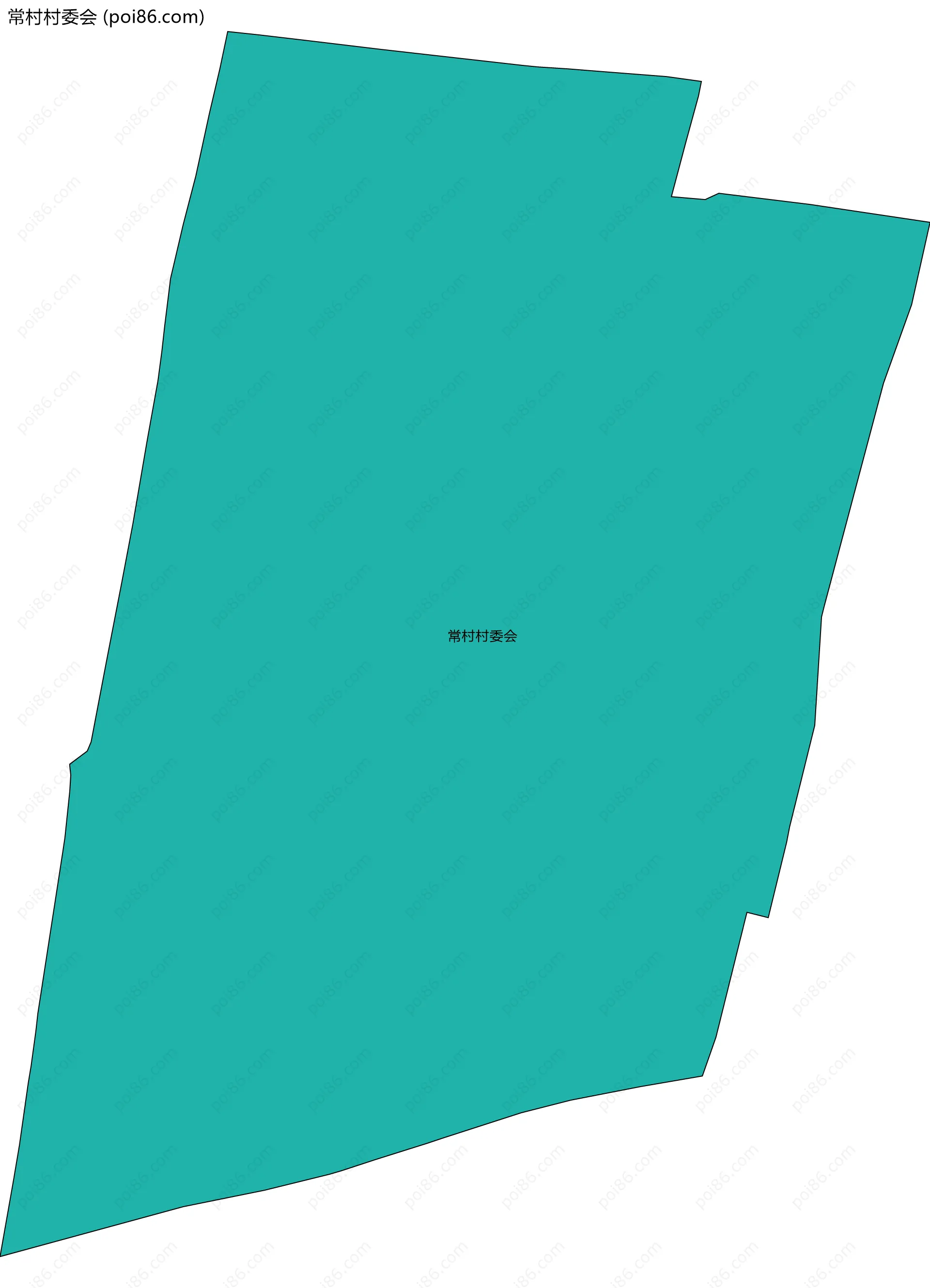 常村村委会边界地图