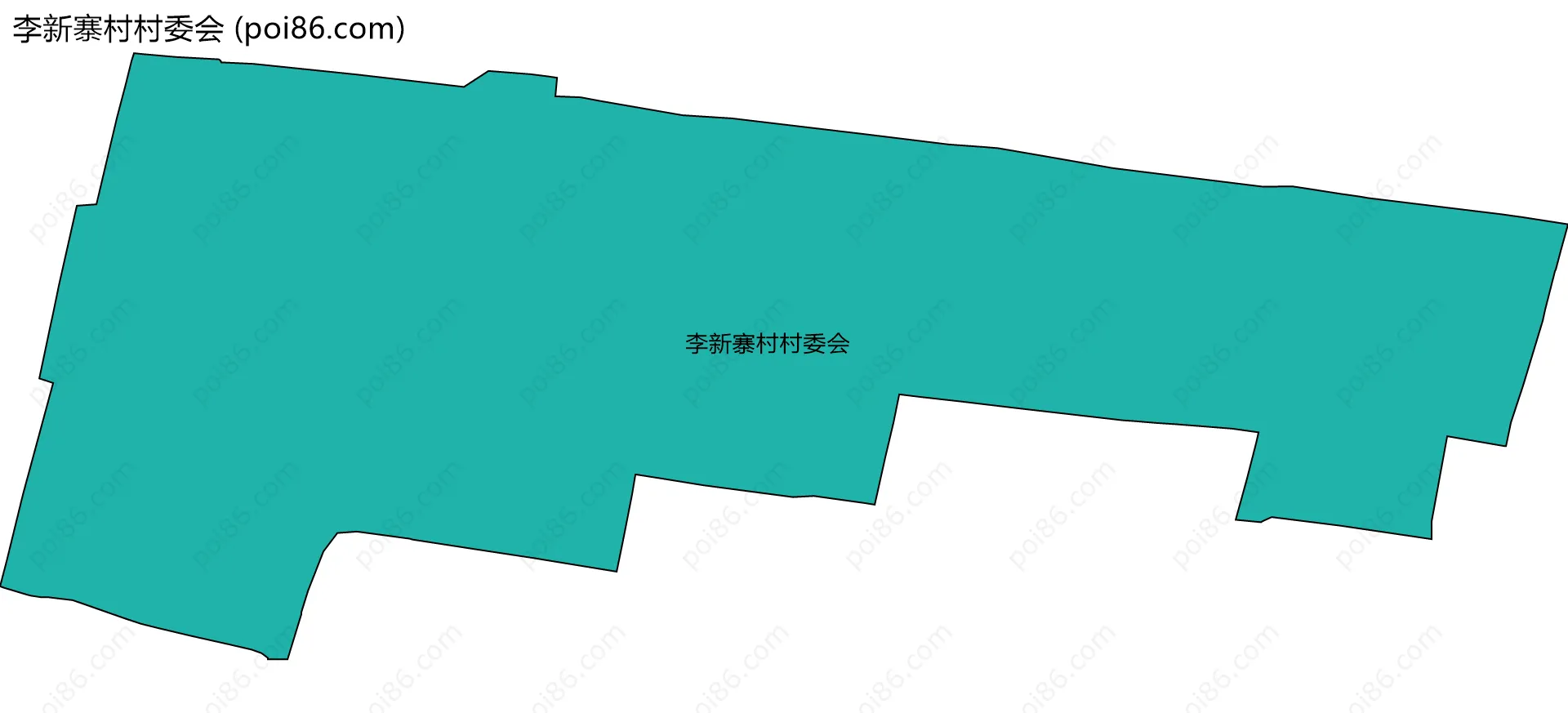 李新寨村村委会边界地图