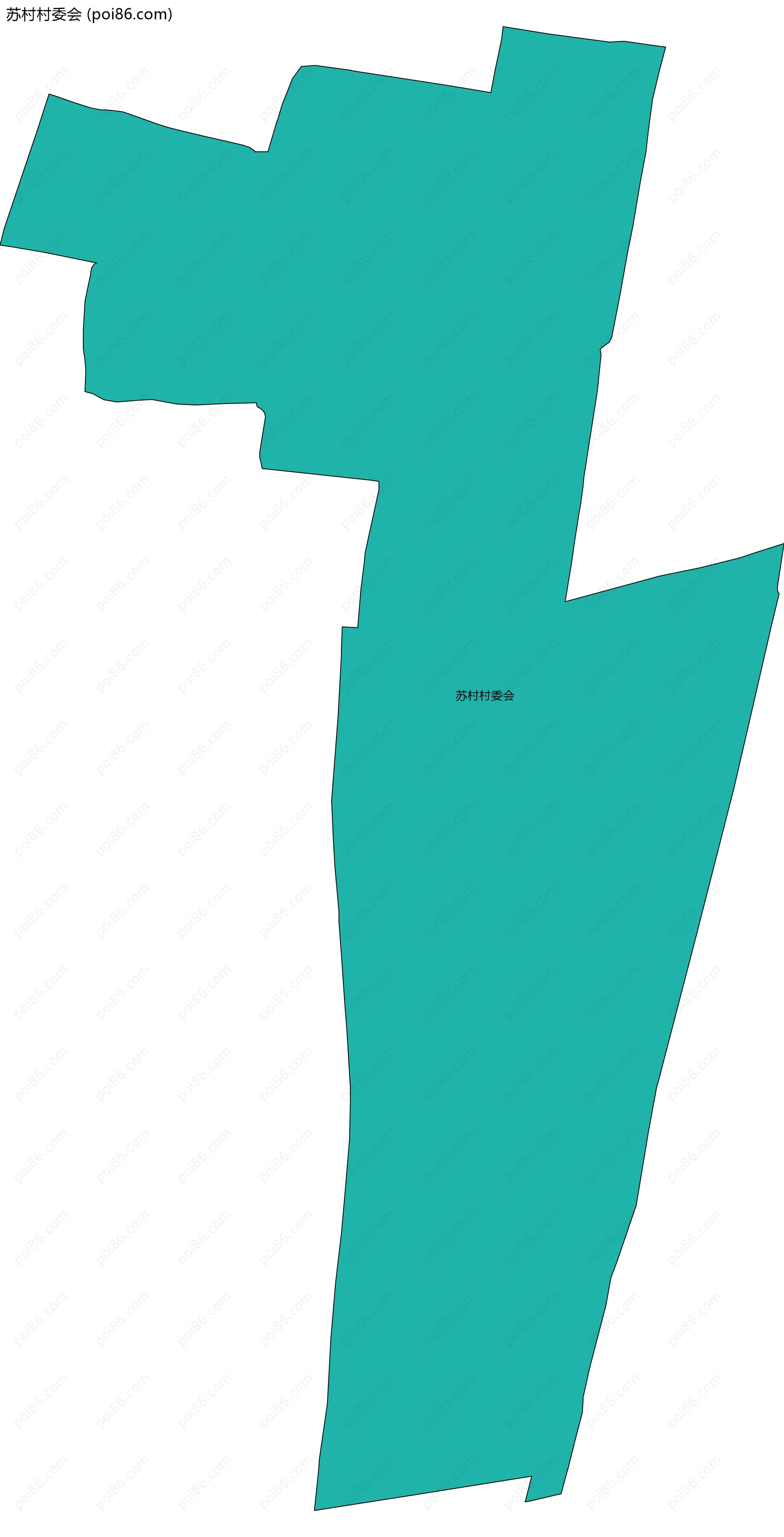 苏村村委会边界地图