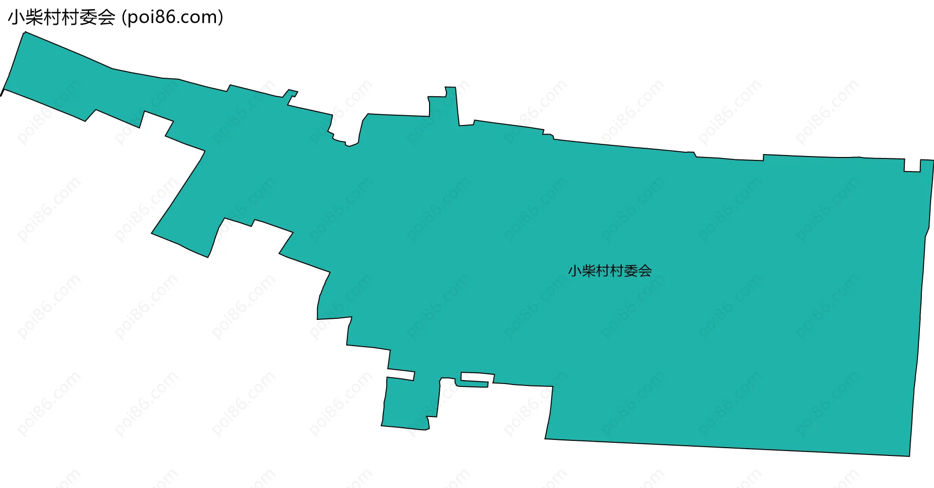 小柴村村委会边界地图