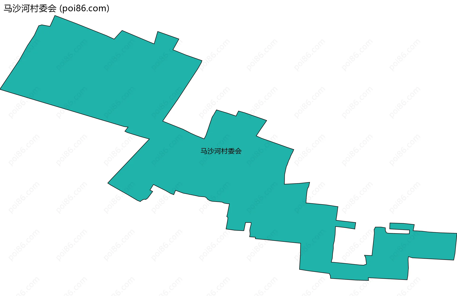 马沙河村委会边界地图