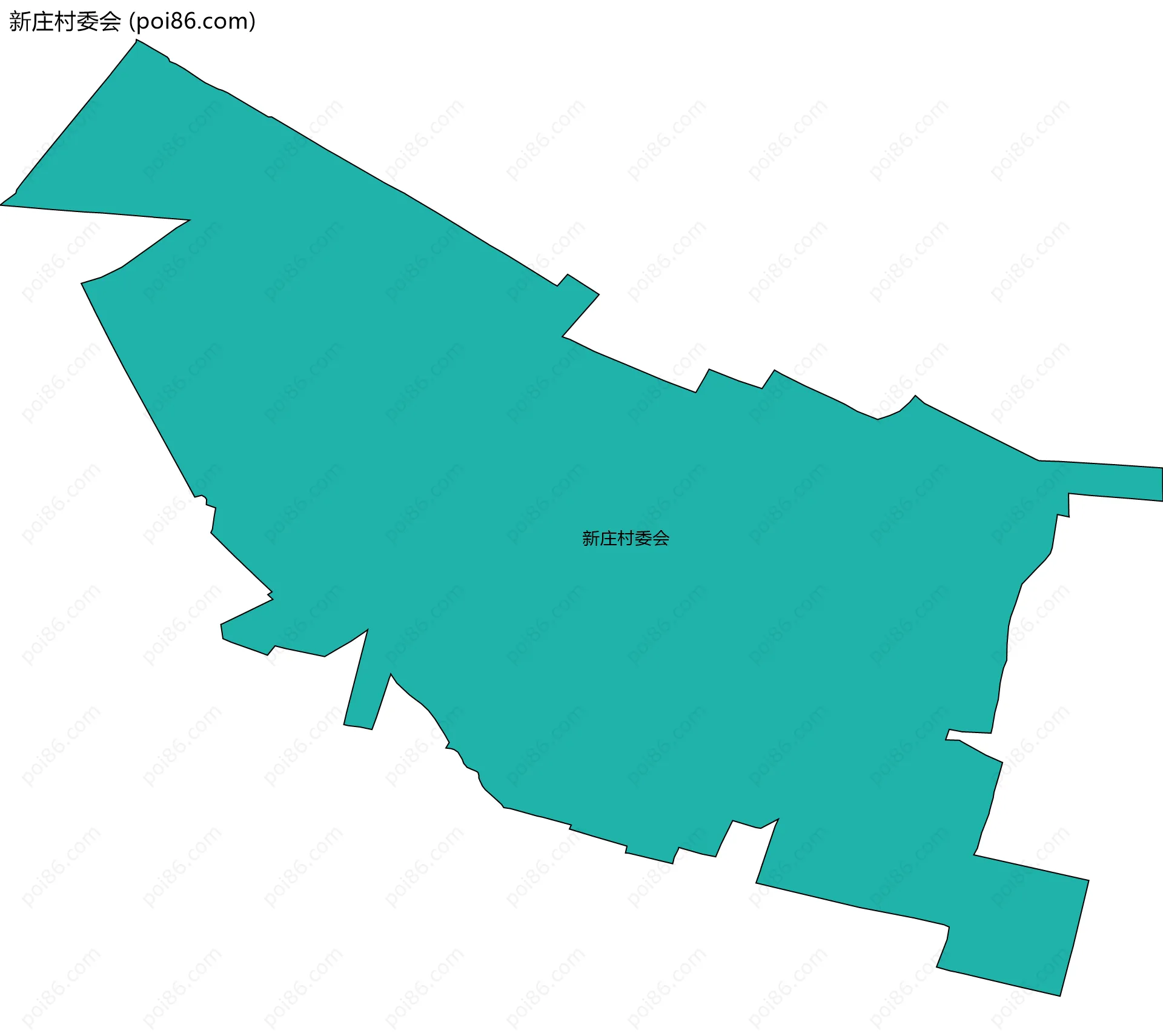 新庄村委会边界地图