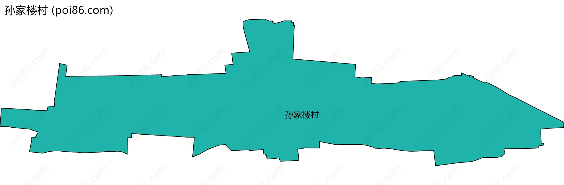 孙家楼村边界地图