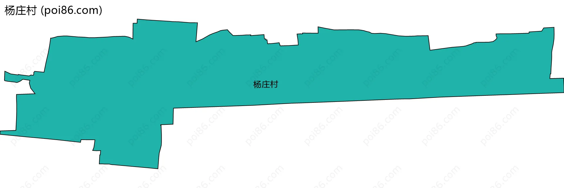 杨庄村边界地图