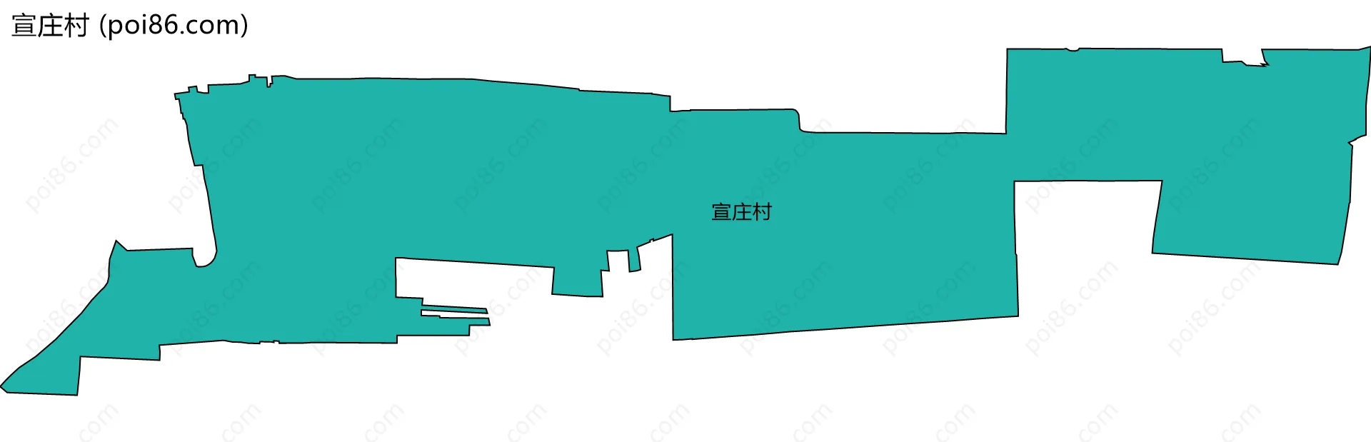 宣庄村边界地图