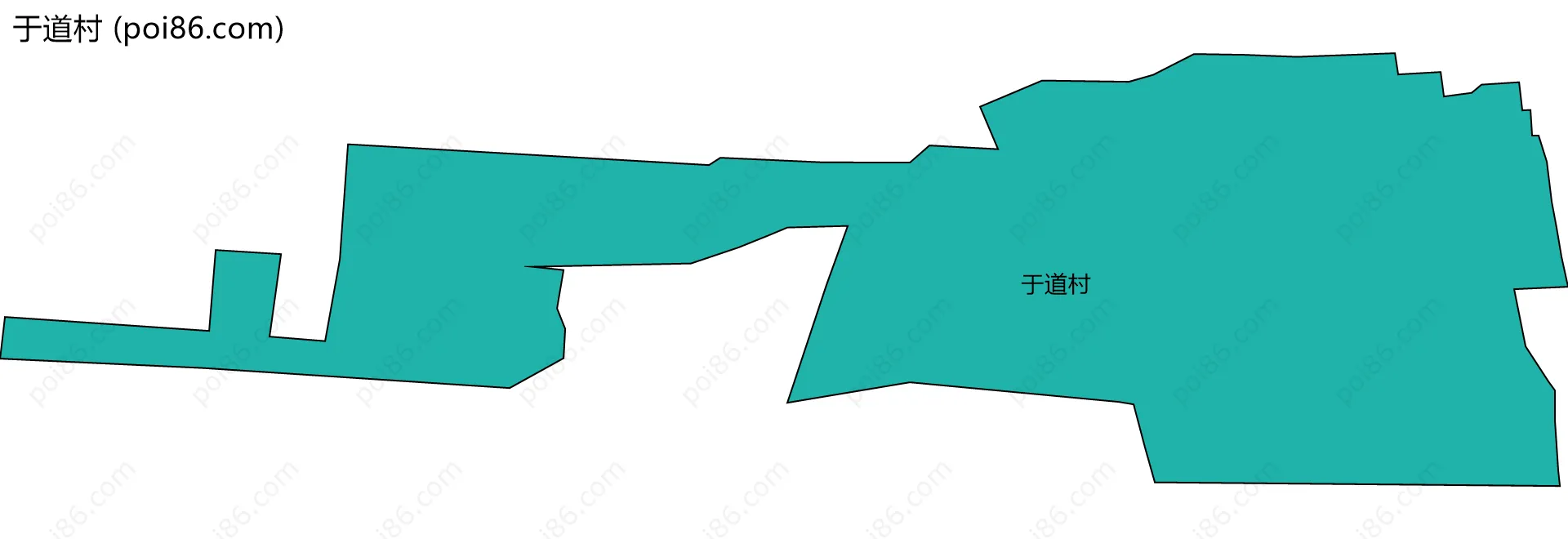 于道村边界地图