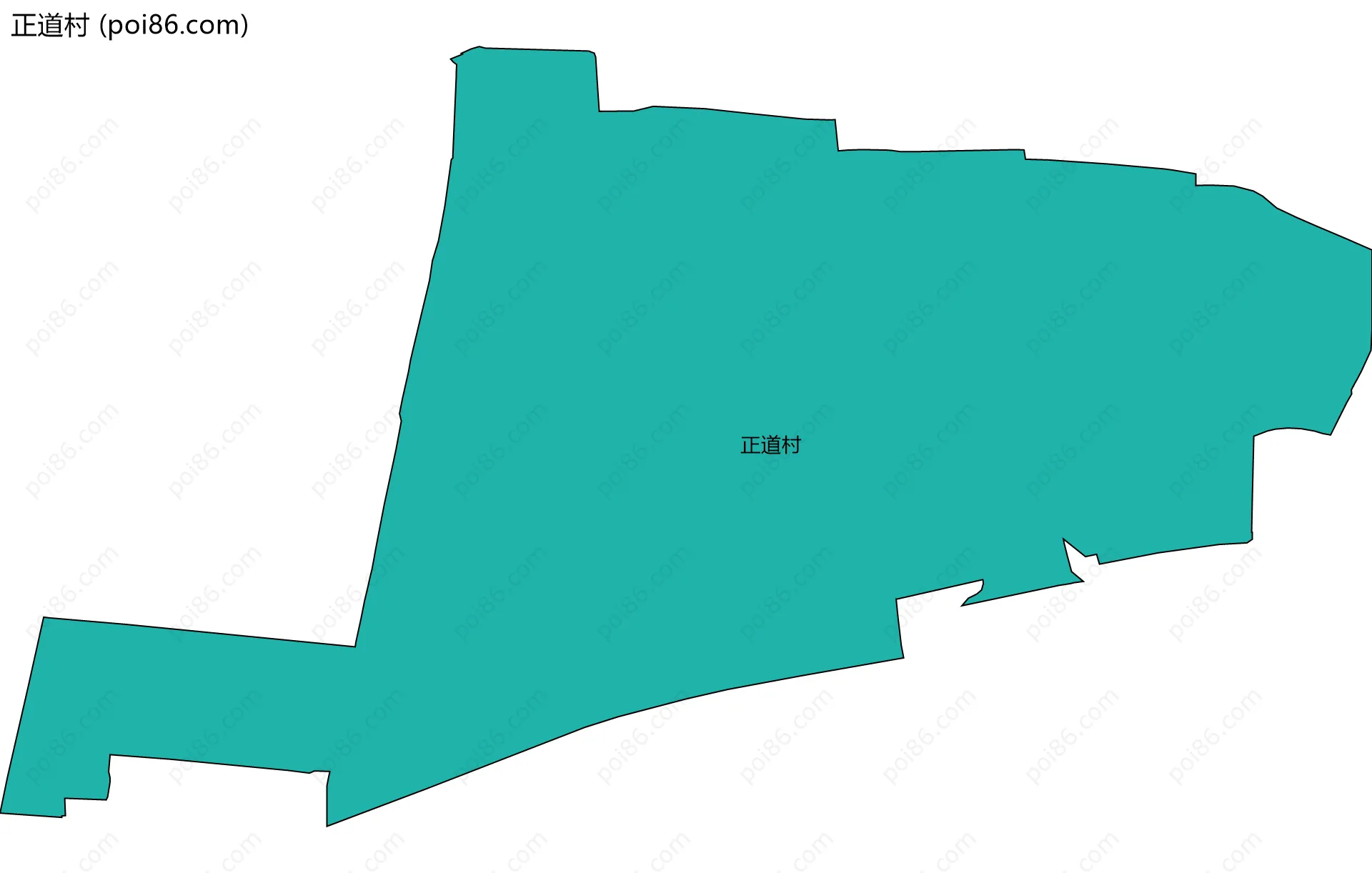 正道村边界地图