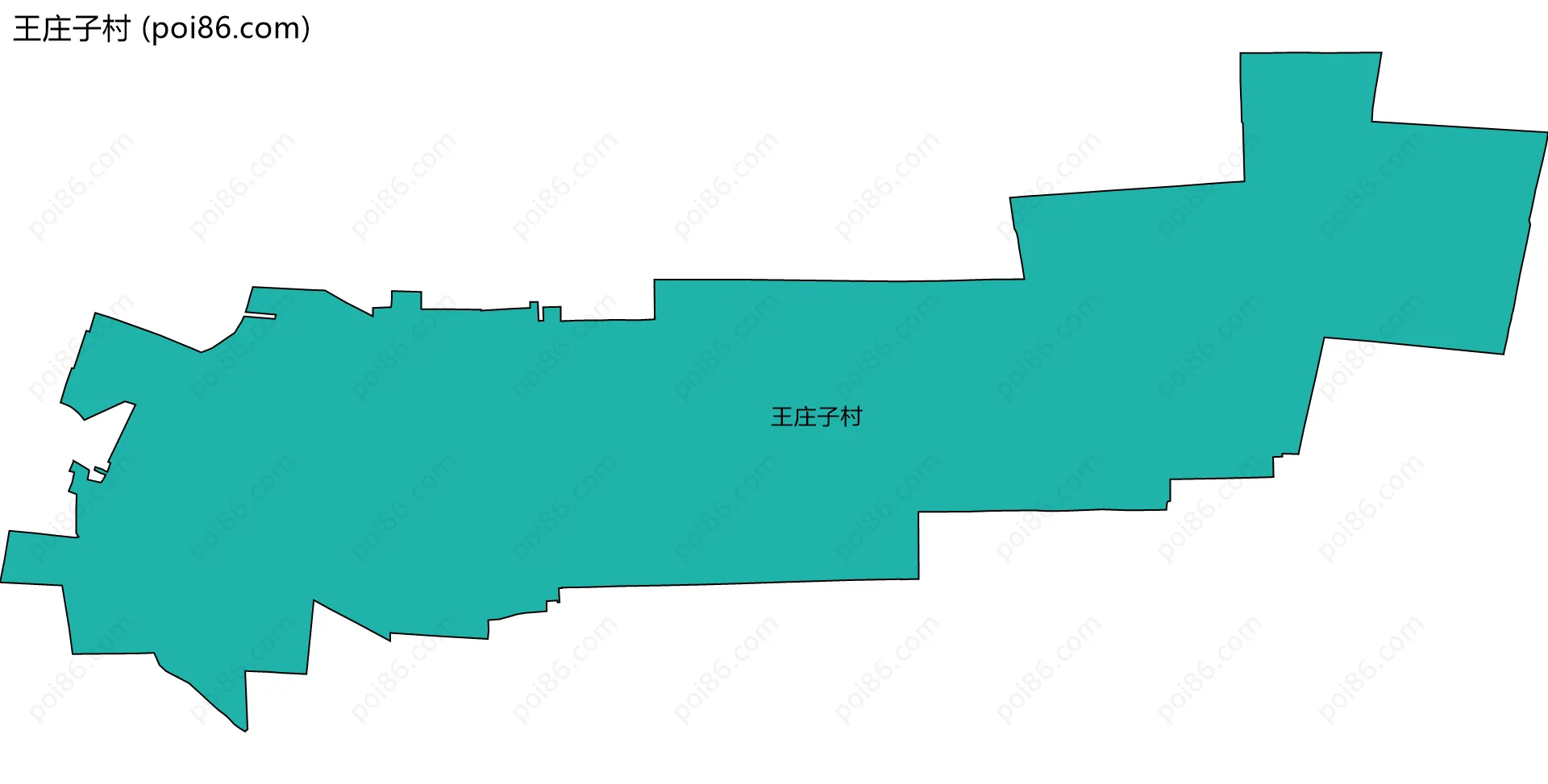 王庄子村边界地图