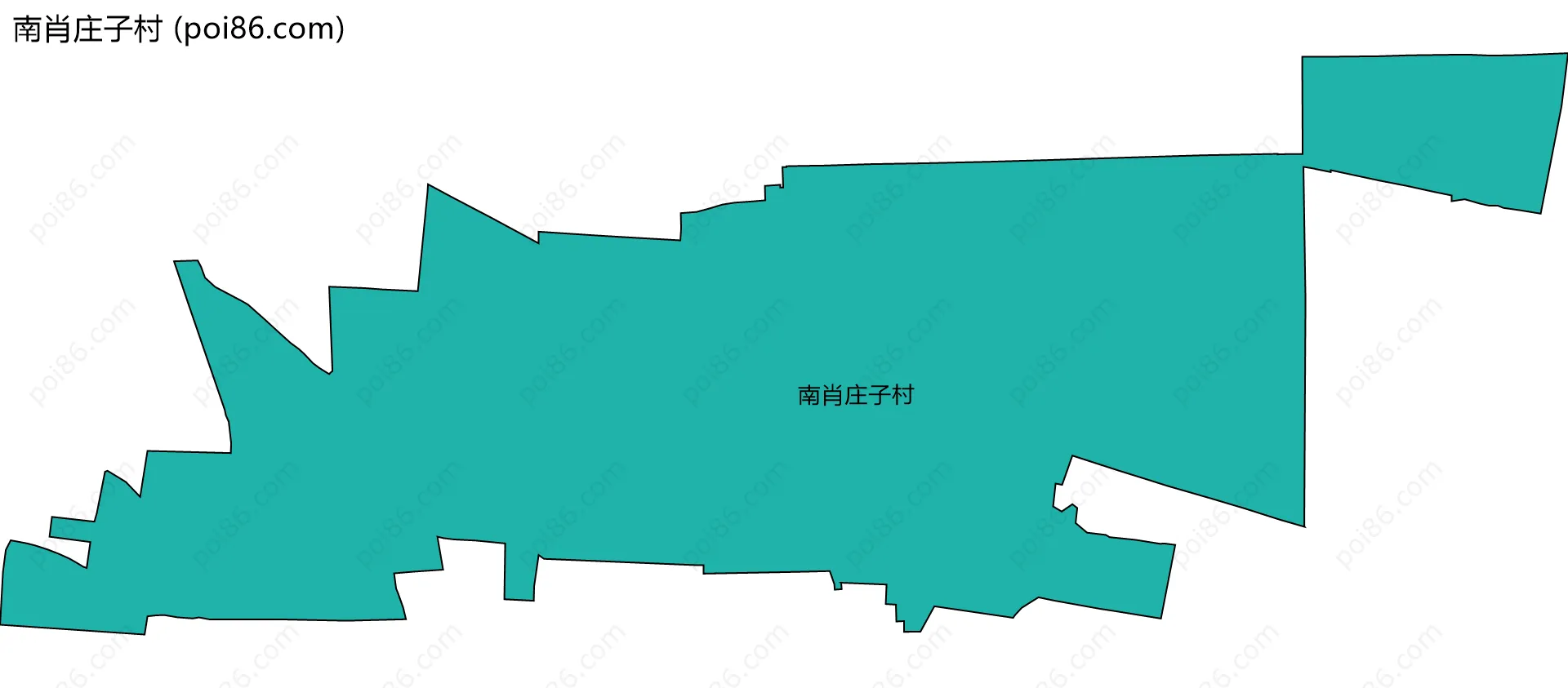 南肖庄子村边界地图