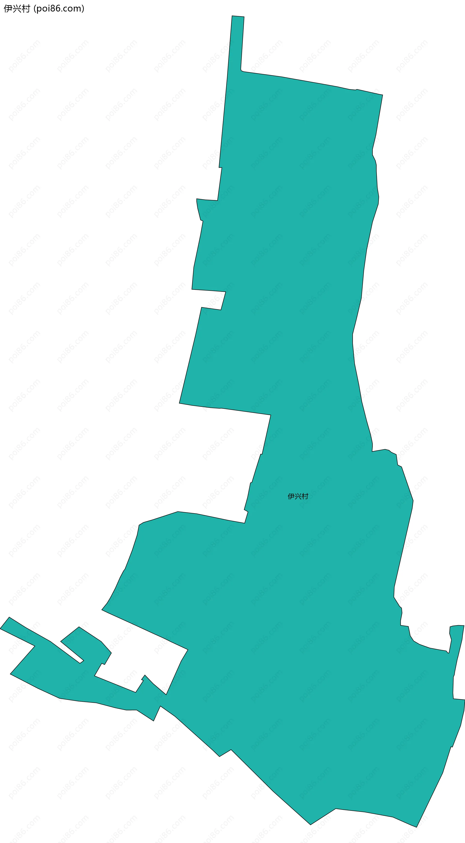 伊兴村边界地图