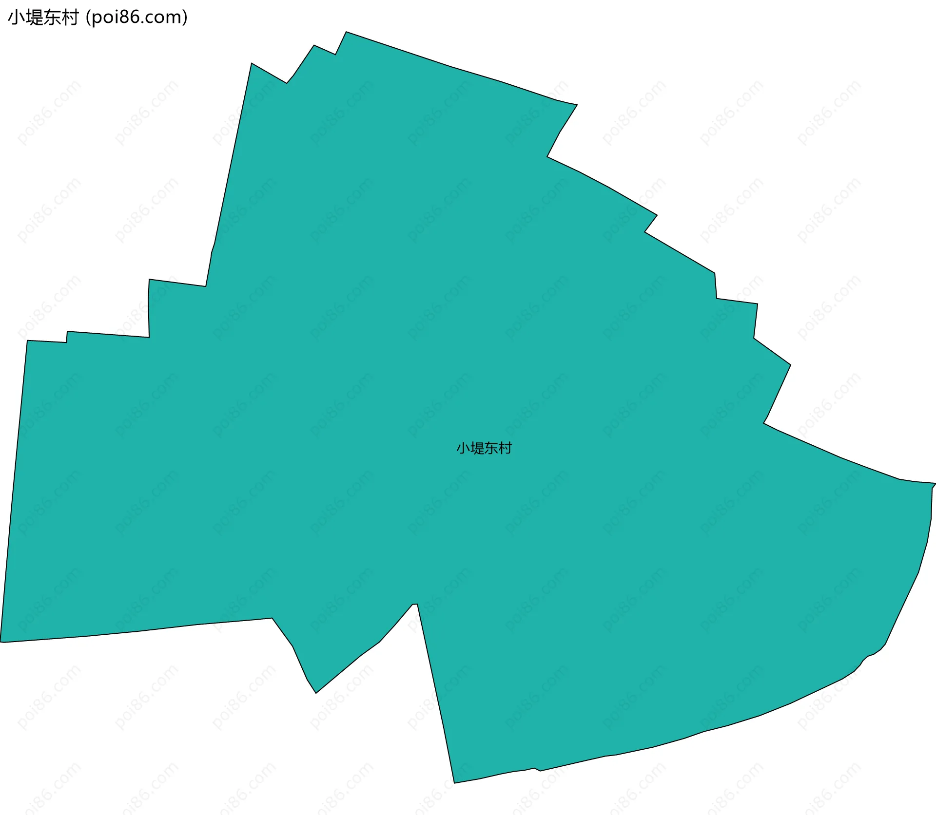 小堤东村边界地图