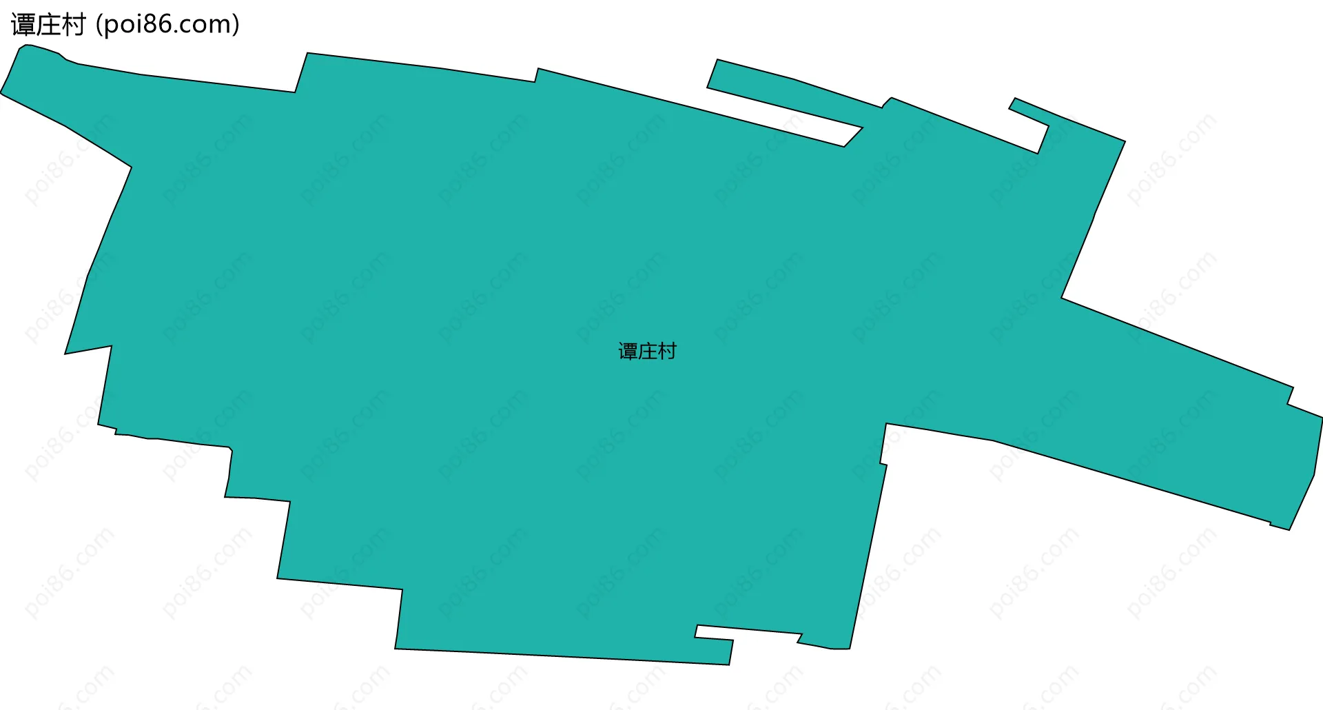 谭庄村边界地图