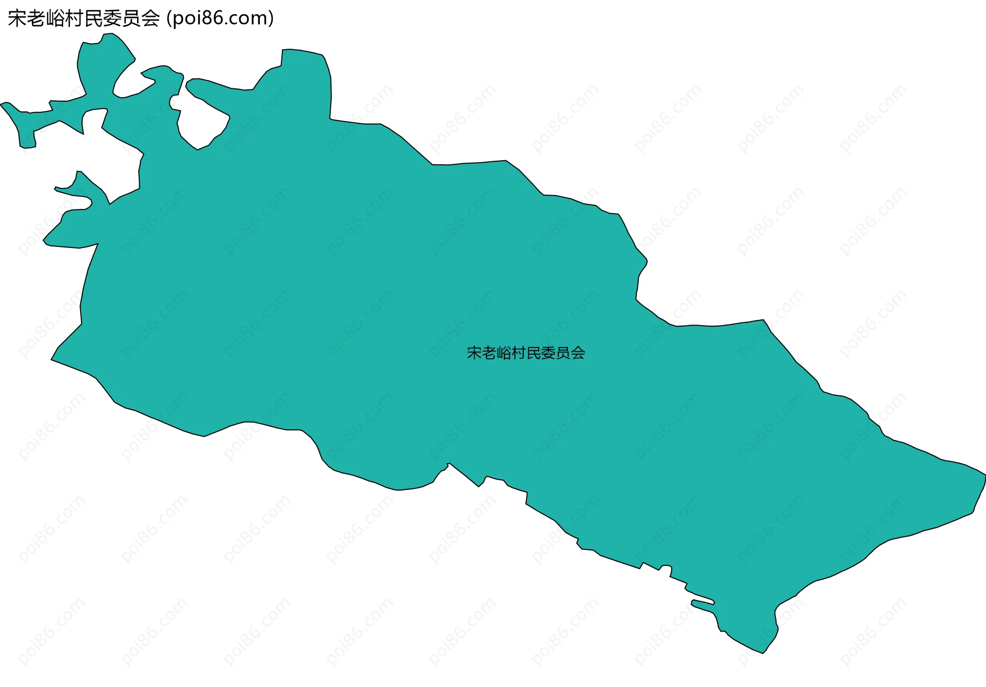 宋老峪村民委员会边界地图