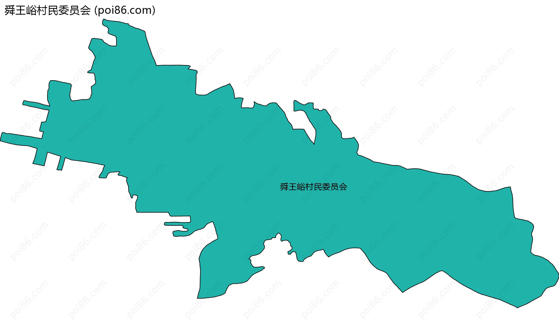 舜王峪村民委员会边界地图