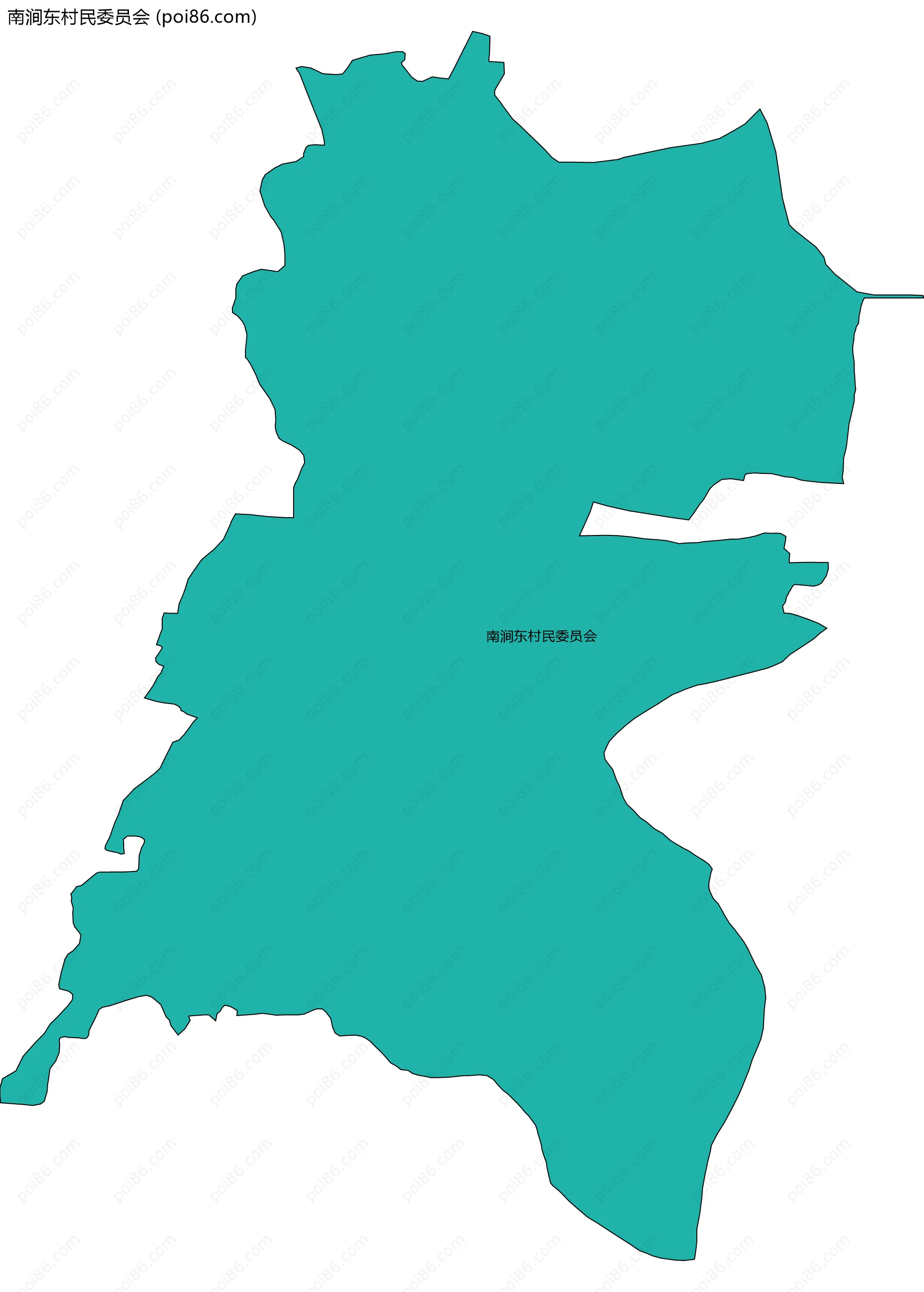 南涧东村民委员会边界地图