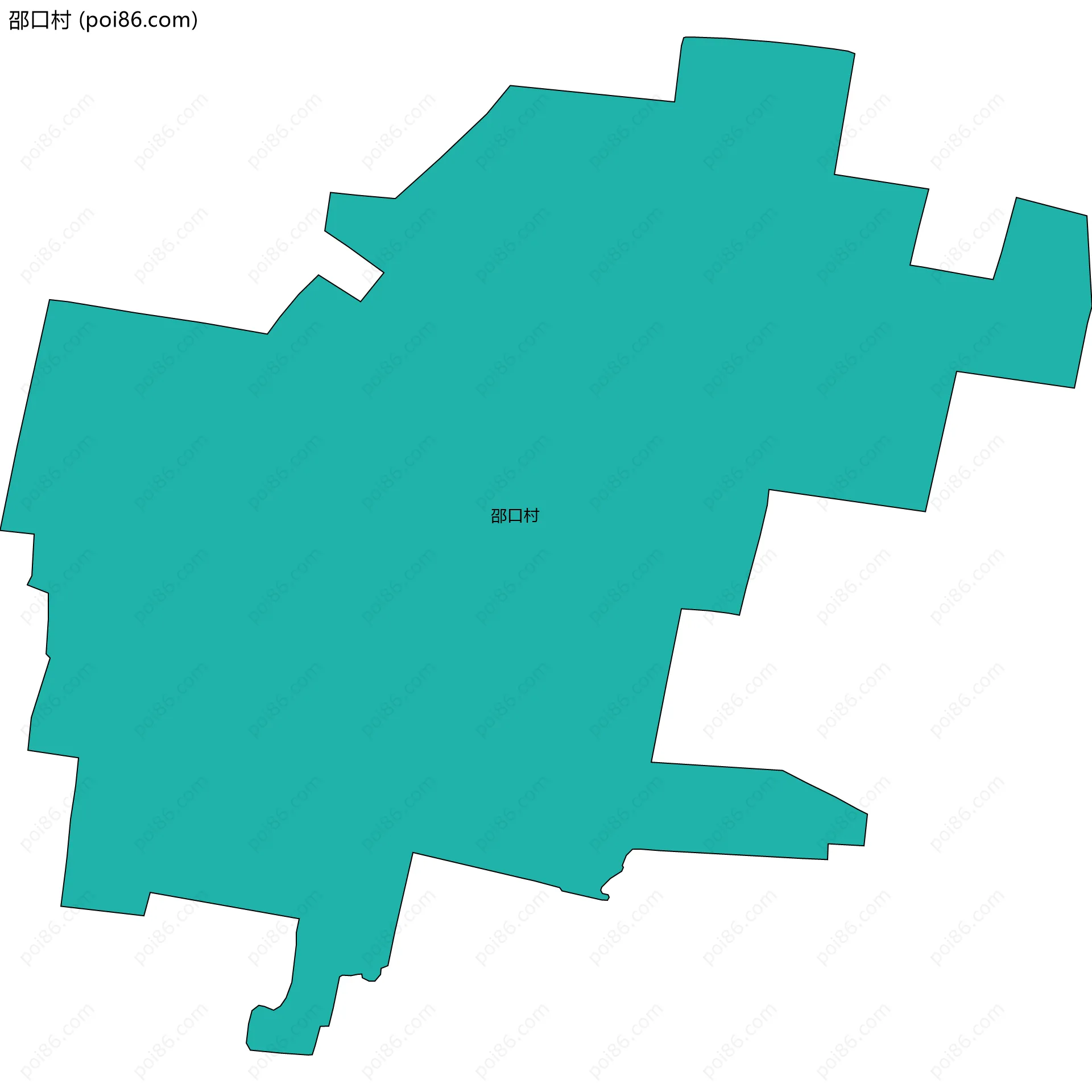 邵口村边界地图