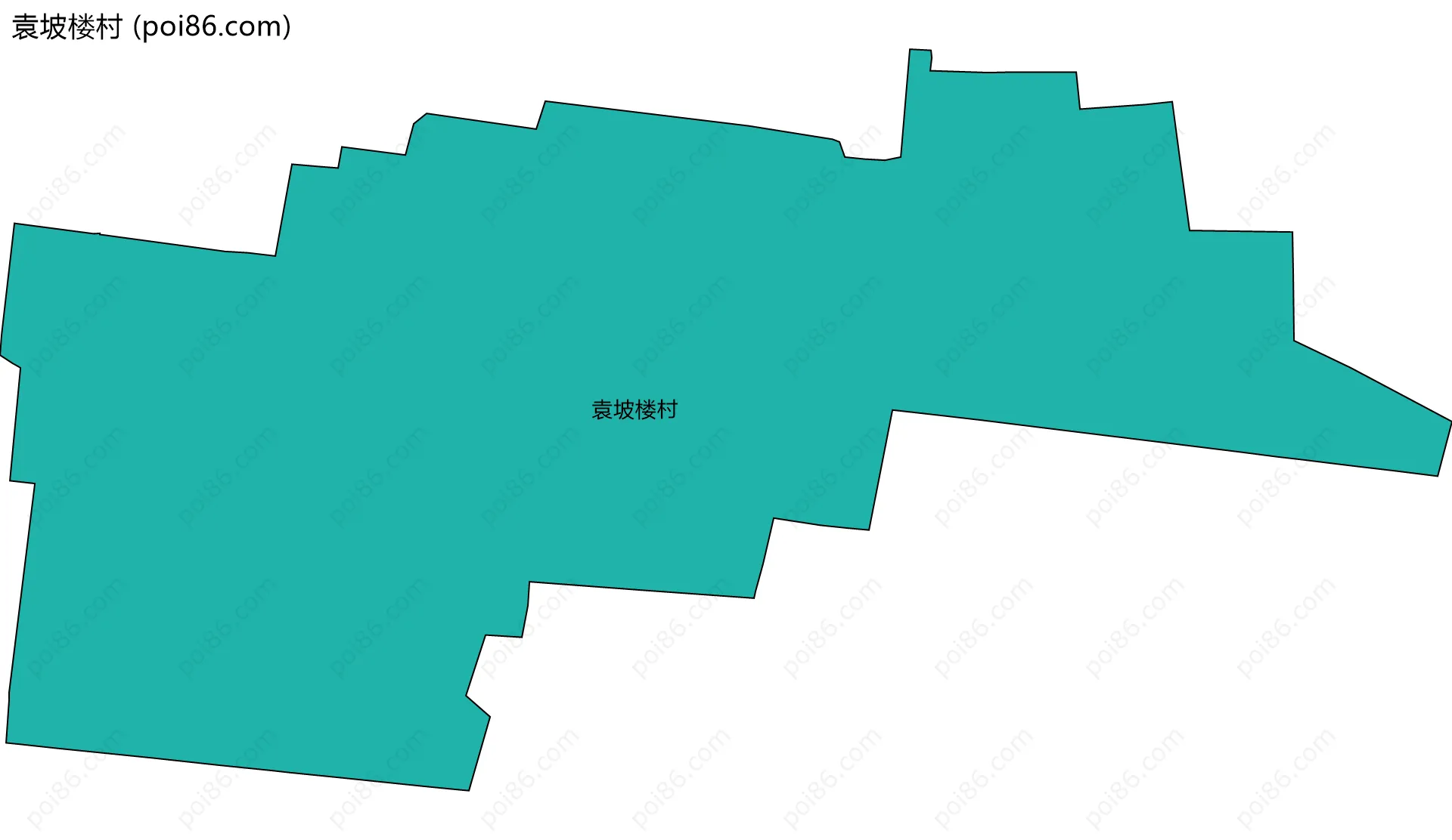 袁坡楼村边界地图