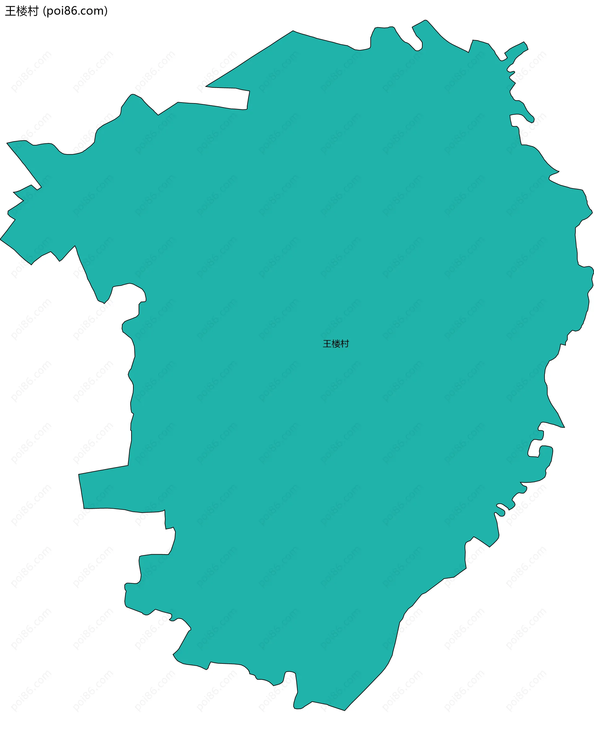 王楼村边界地图