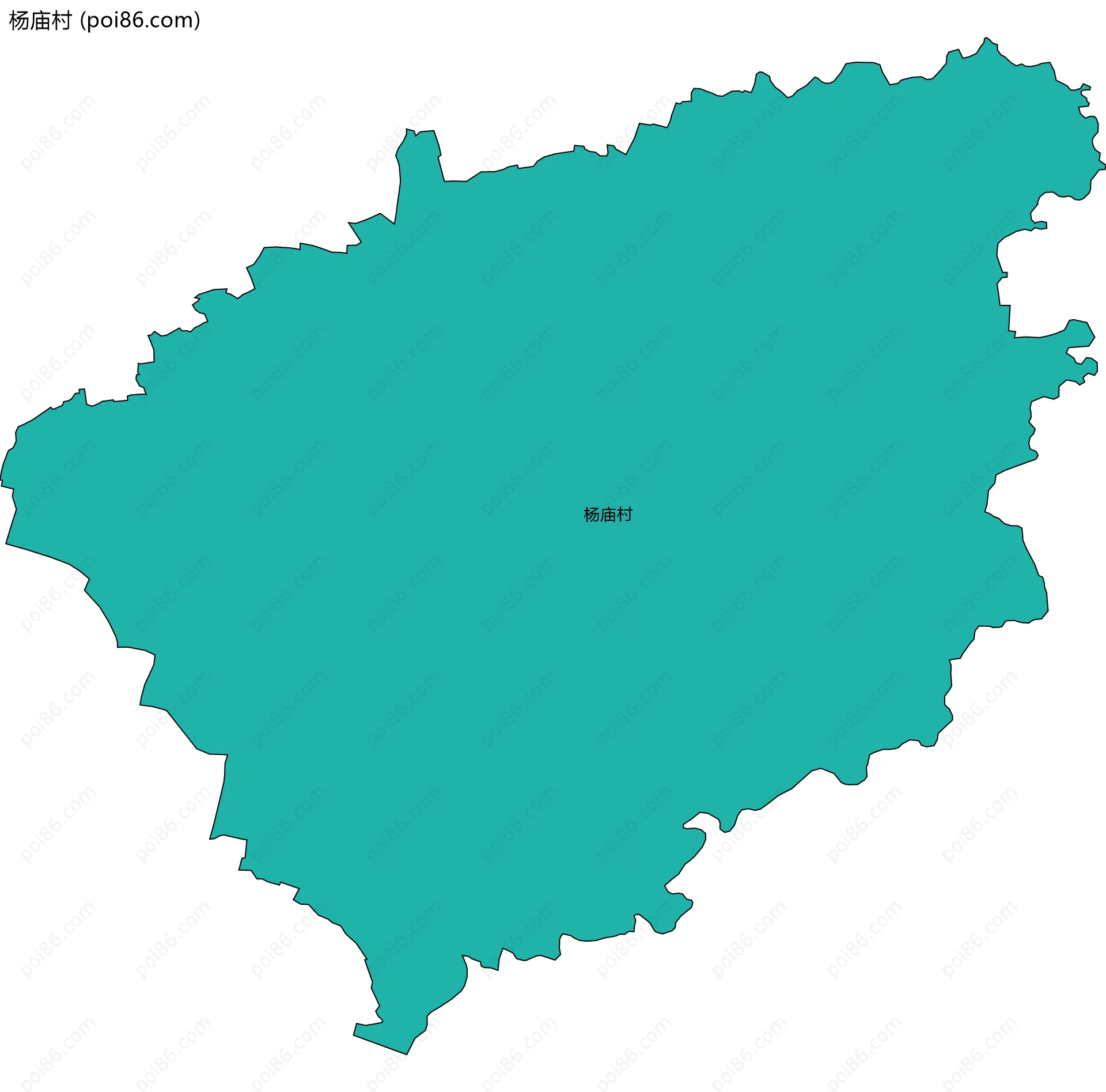 杨庙村边界地图