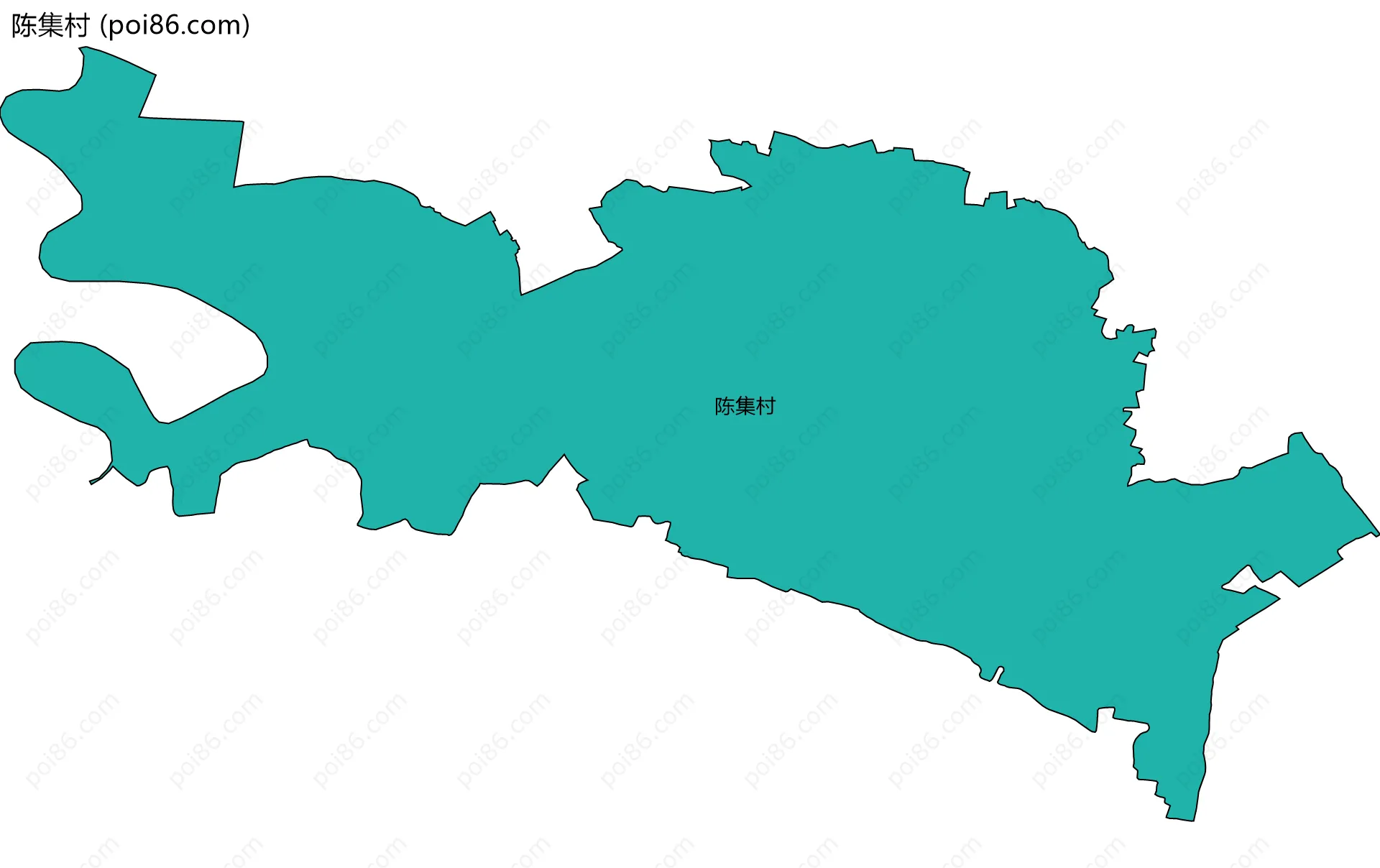 陈集村边界地图