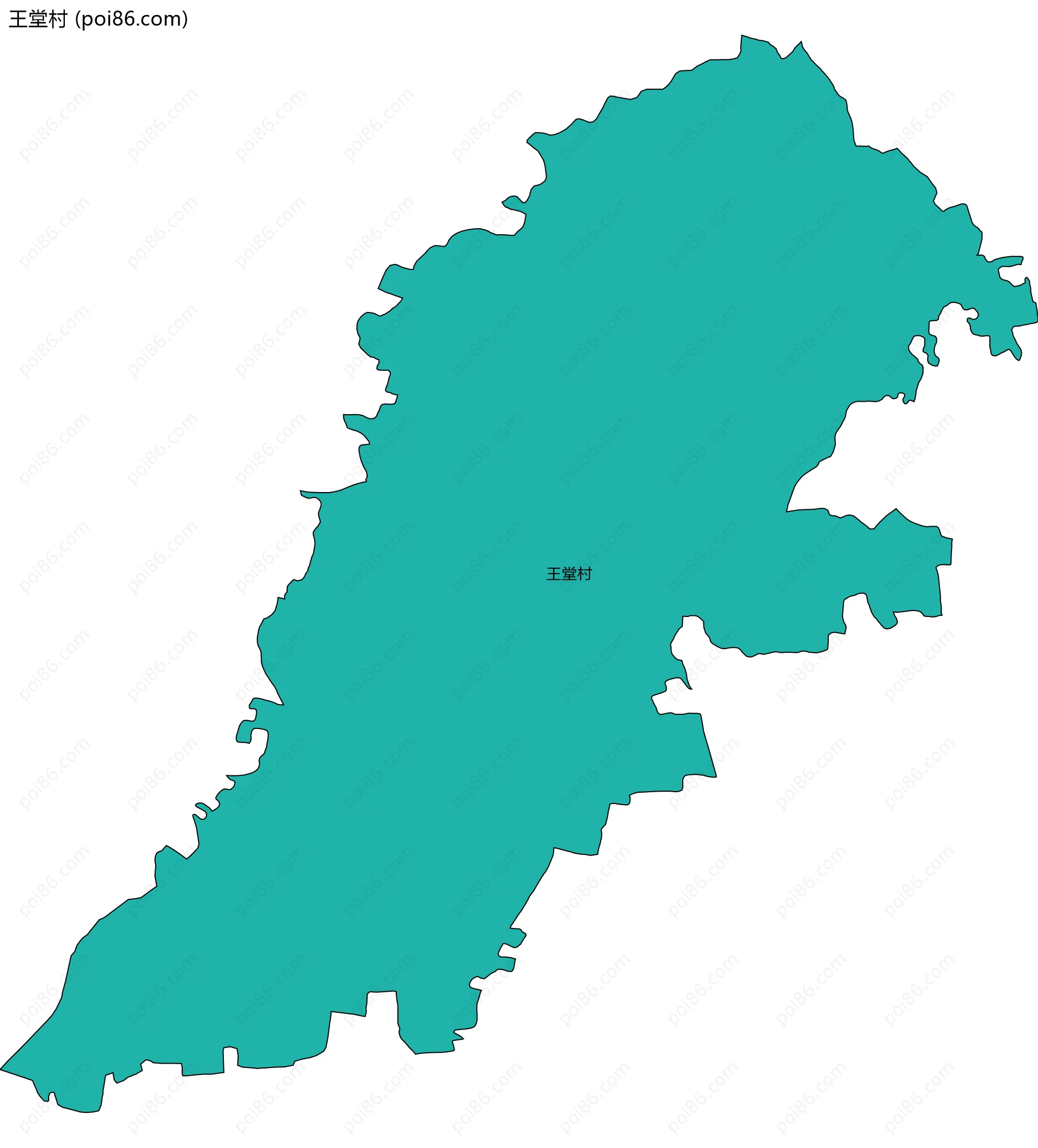 王堂村边界地图