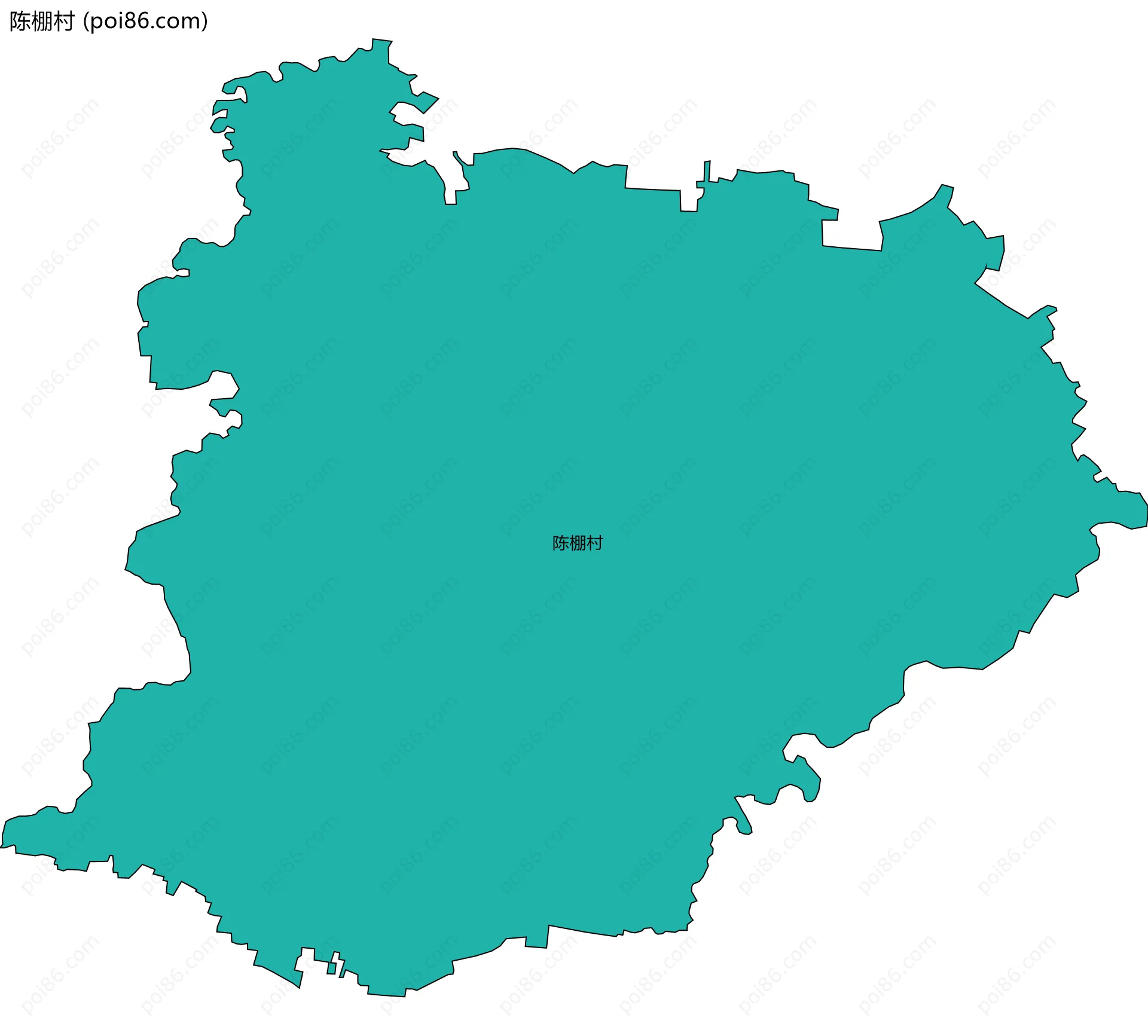 陈棚村边界地图