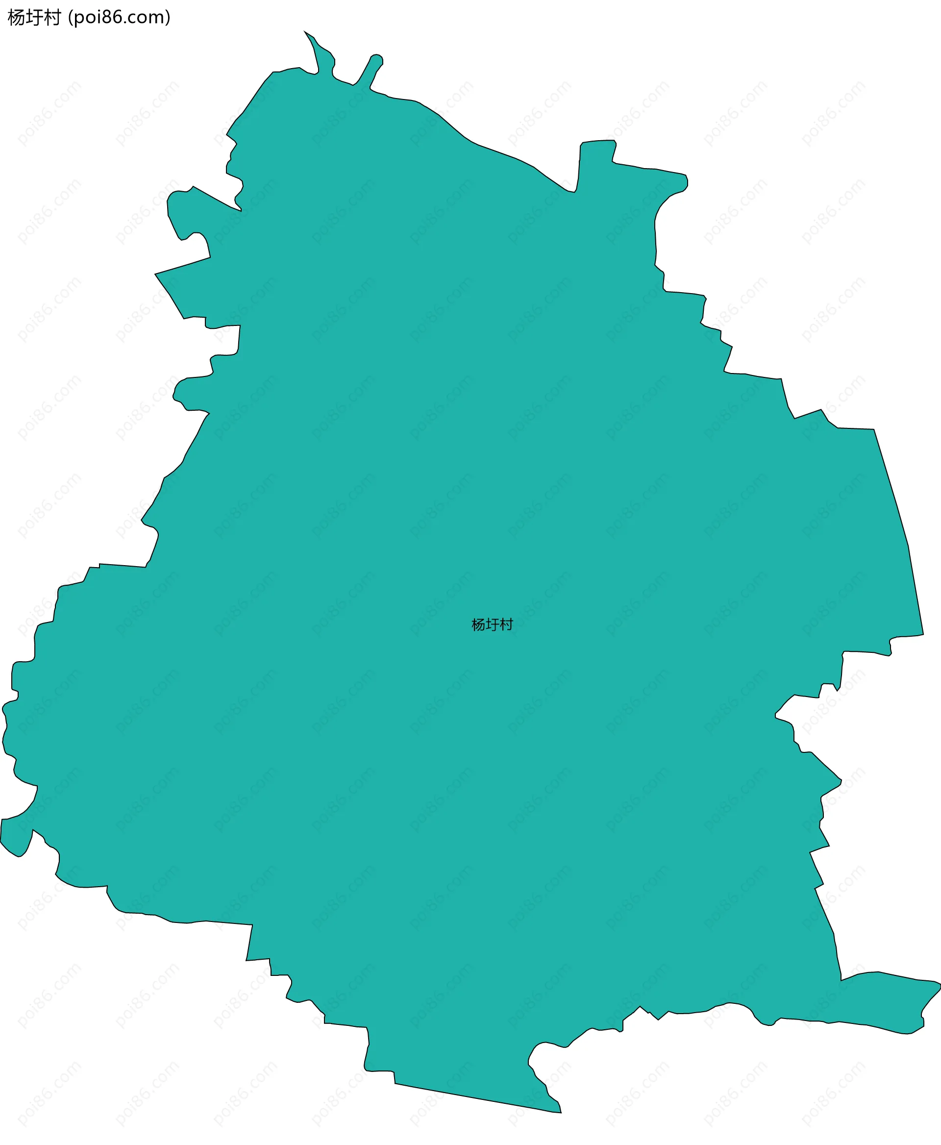 杨圩村边界地图