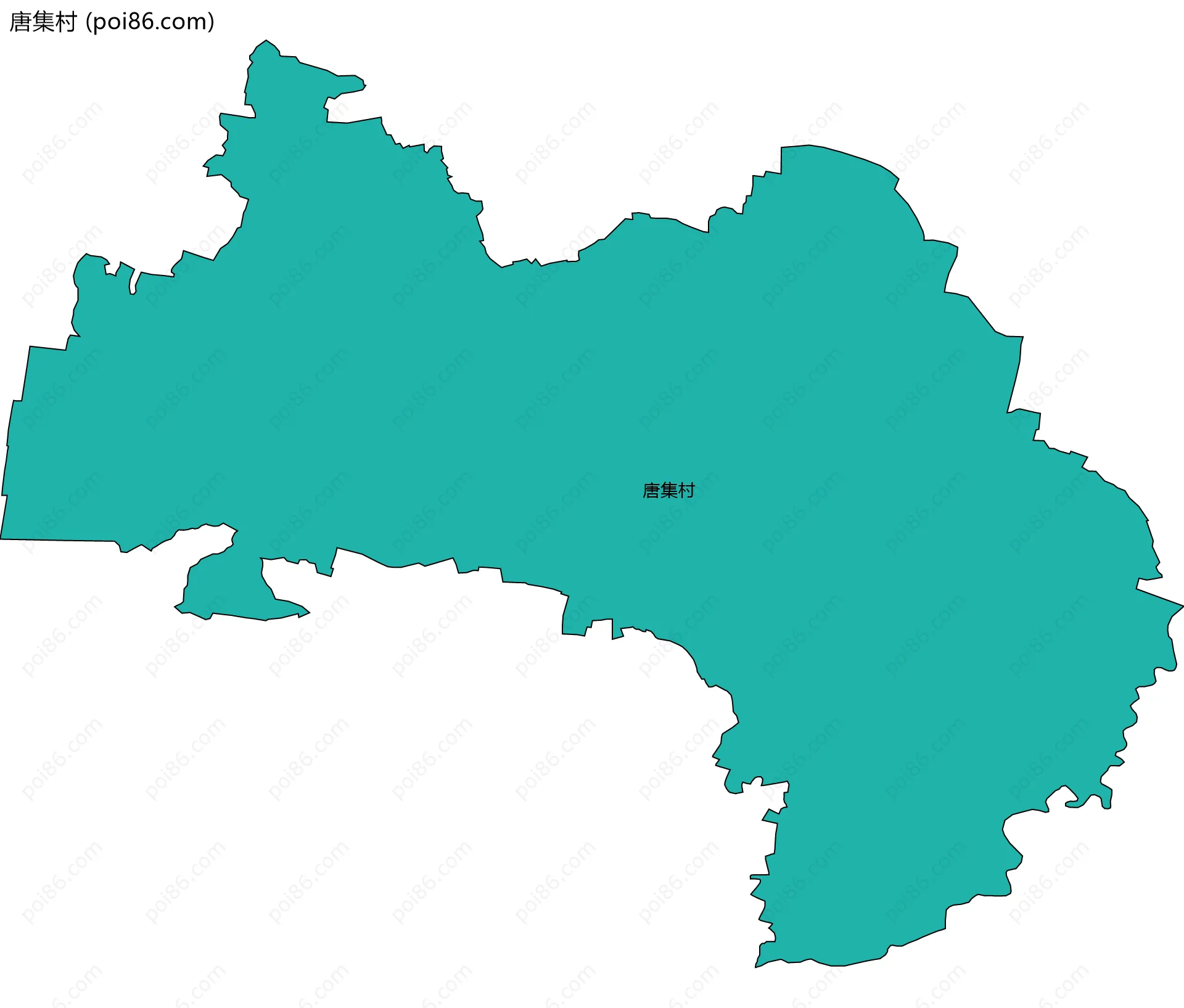 唐集村边界地图
