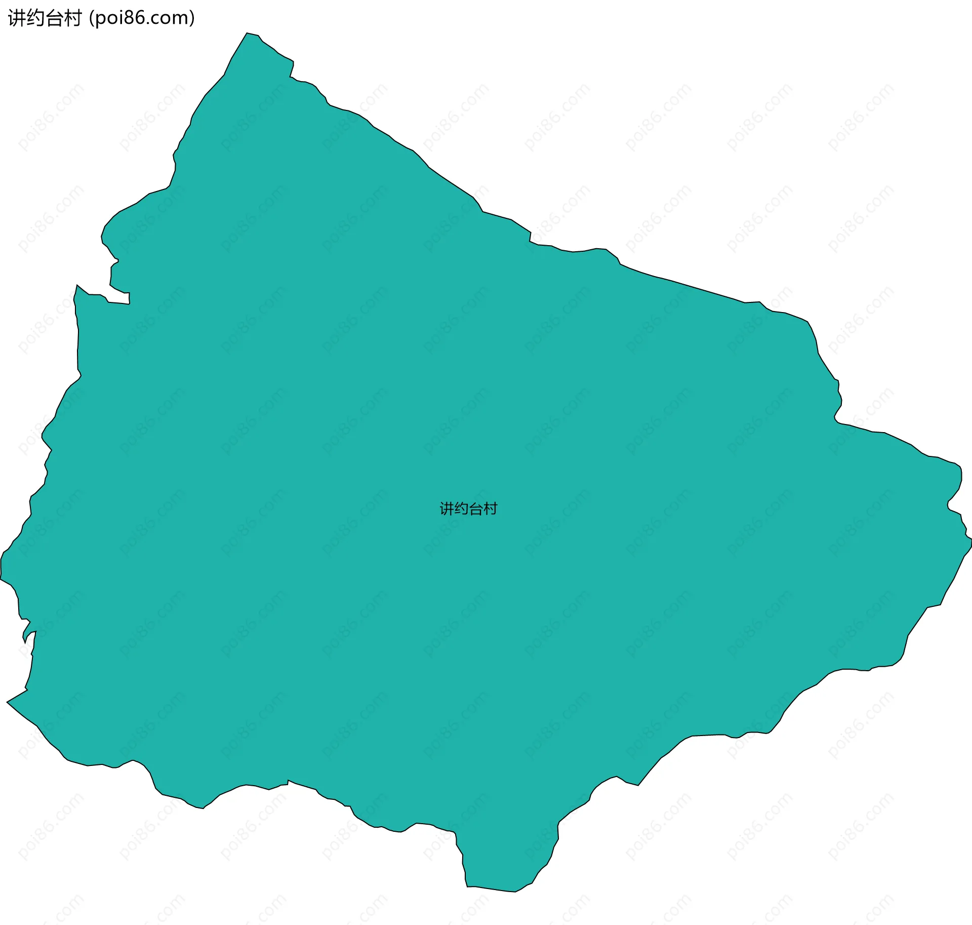 讲约台村边界地图