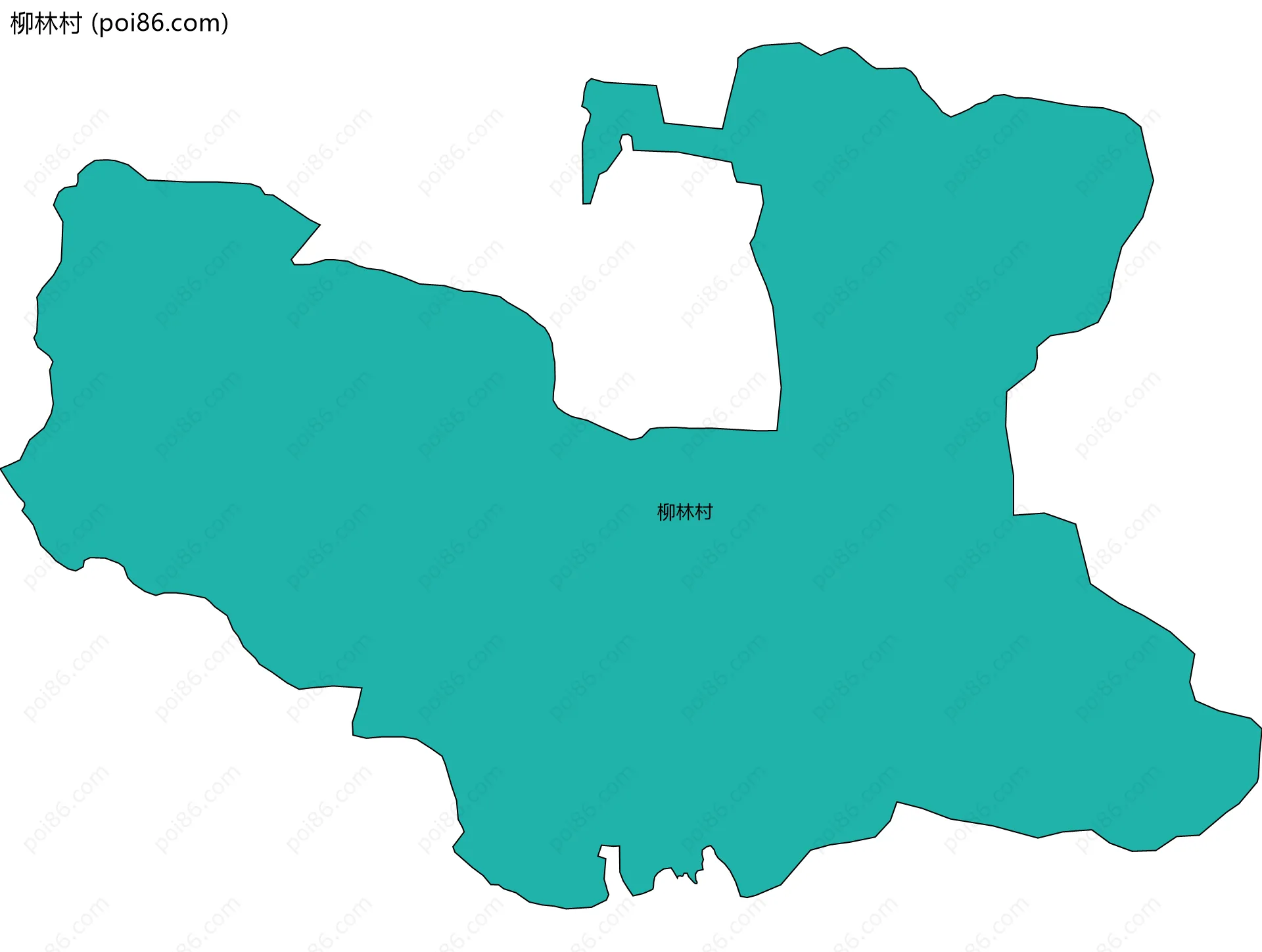 柳林村边界地图