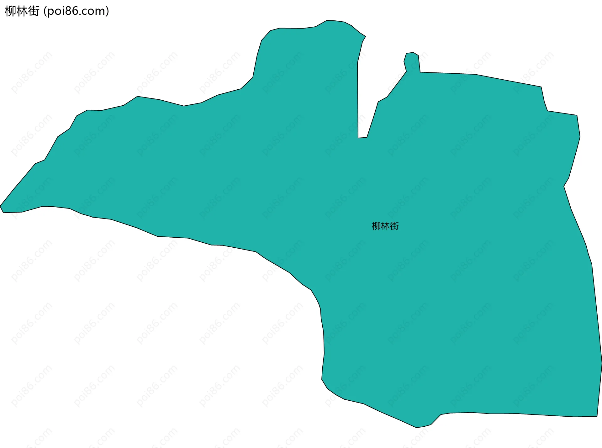 柳林街边界地图
