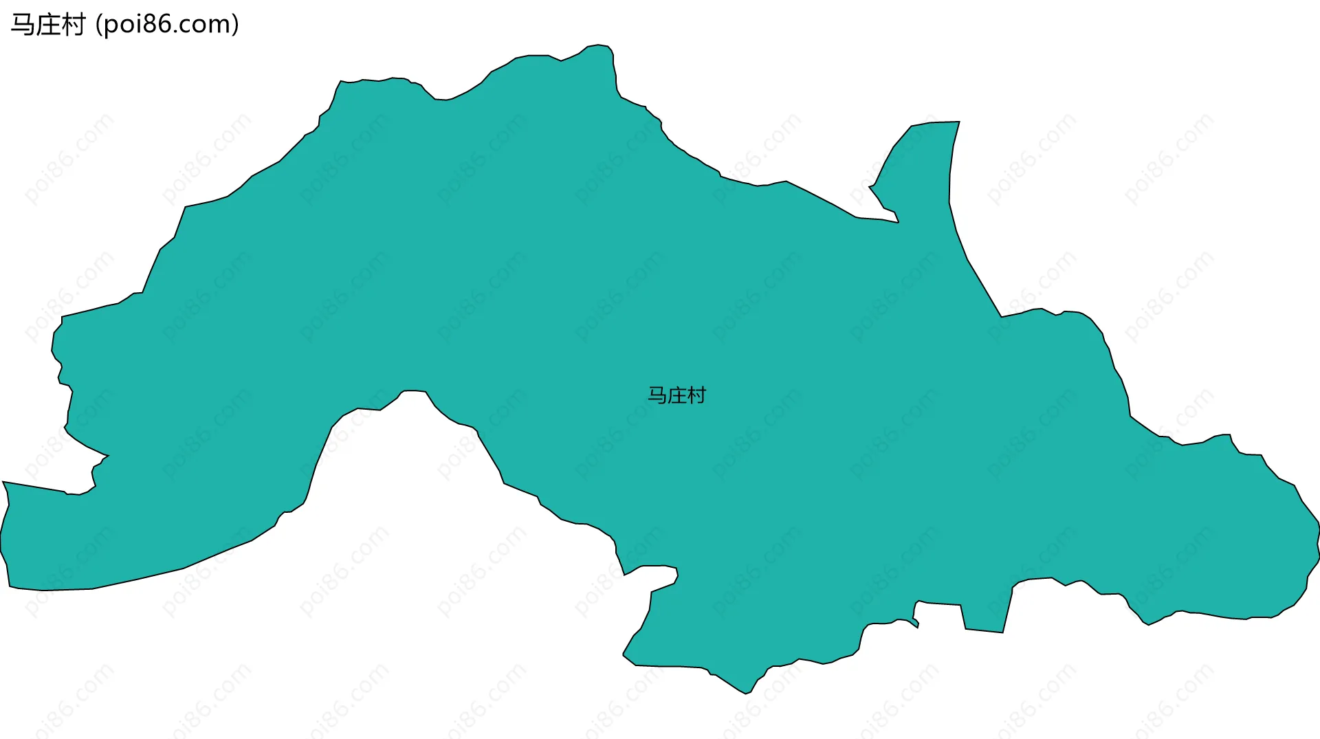 马庄村边界地图