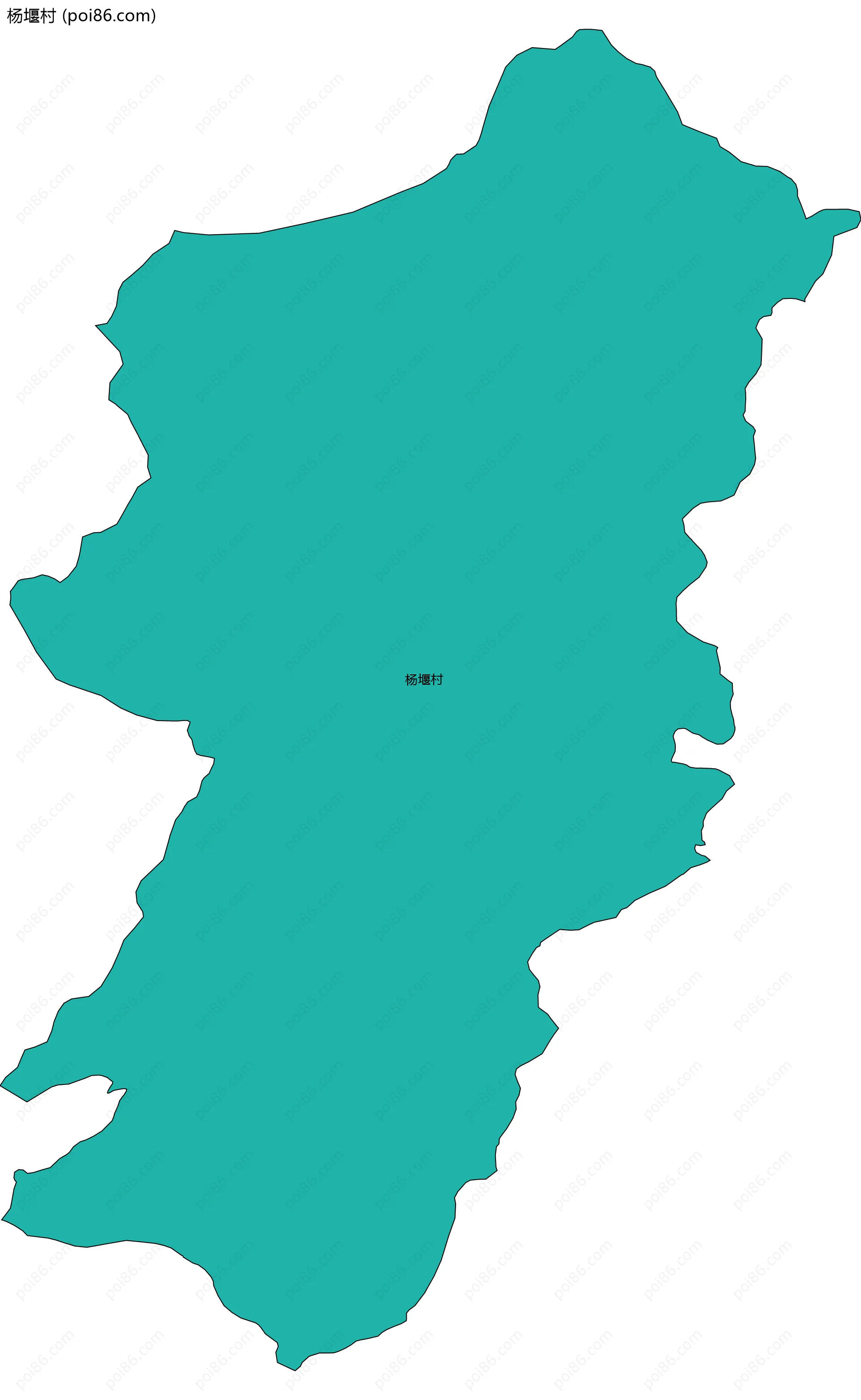 杨堰村边界地图