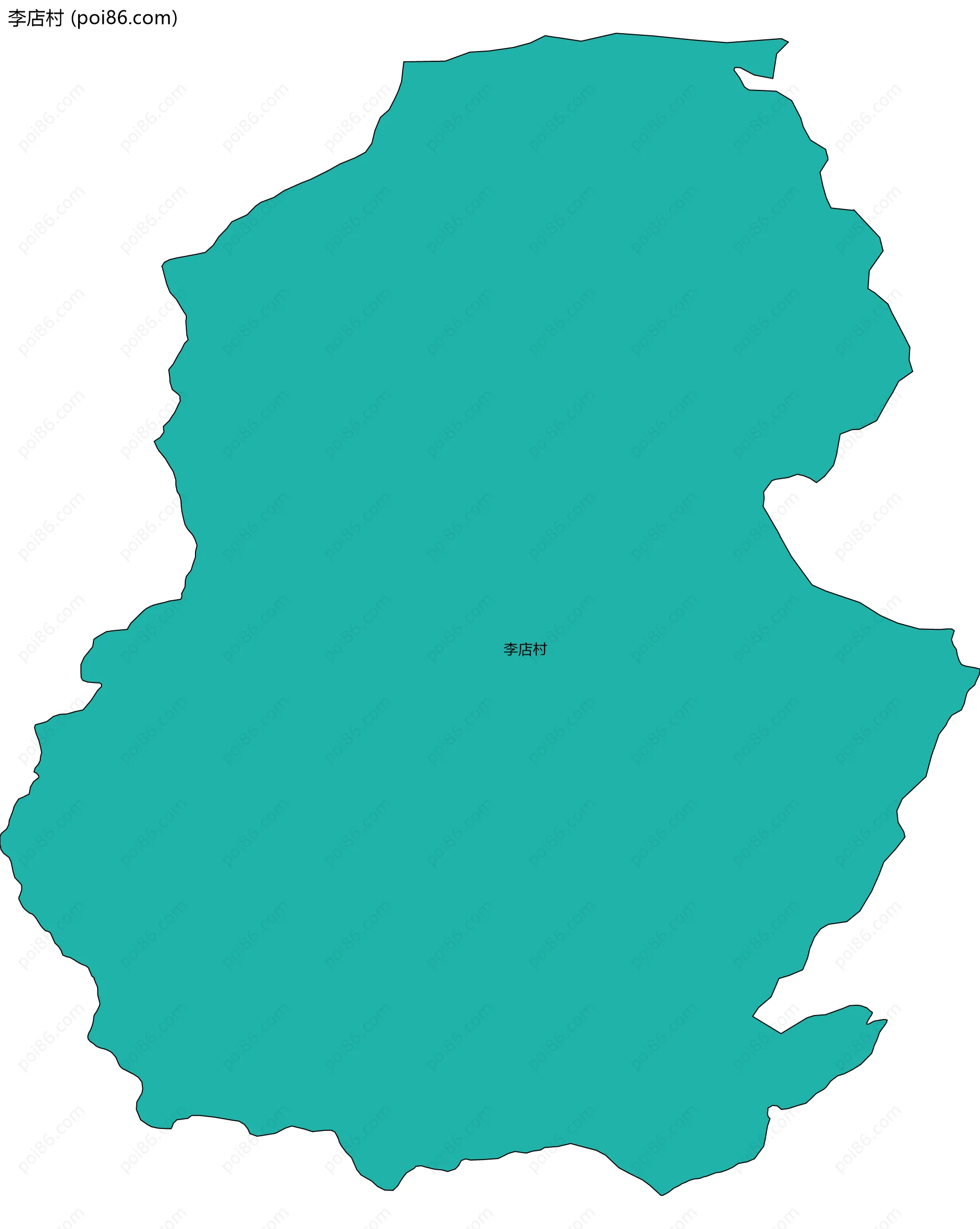 李店村边界地图