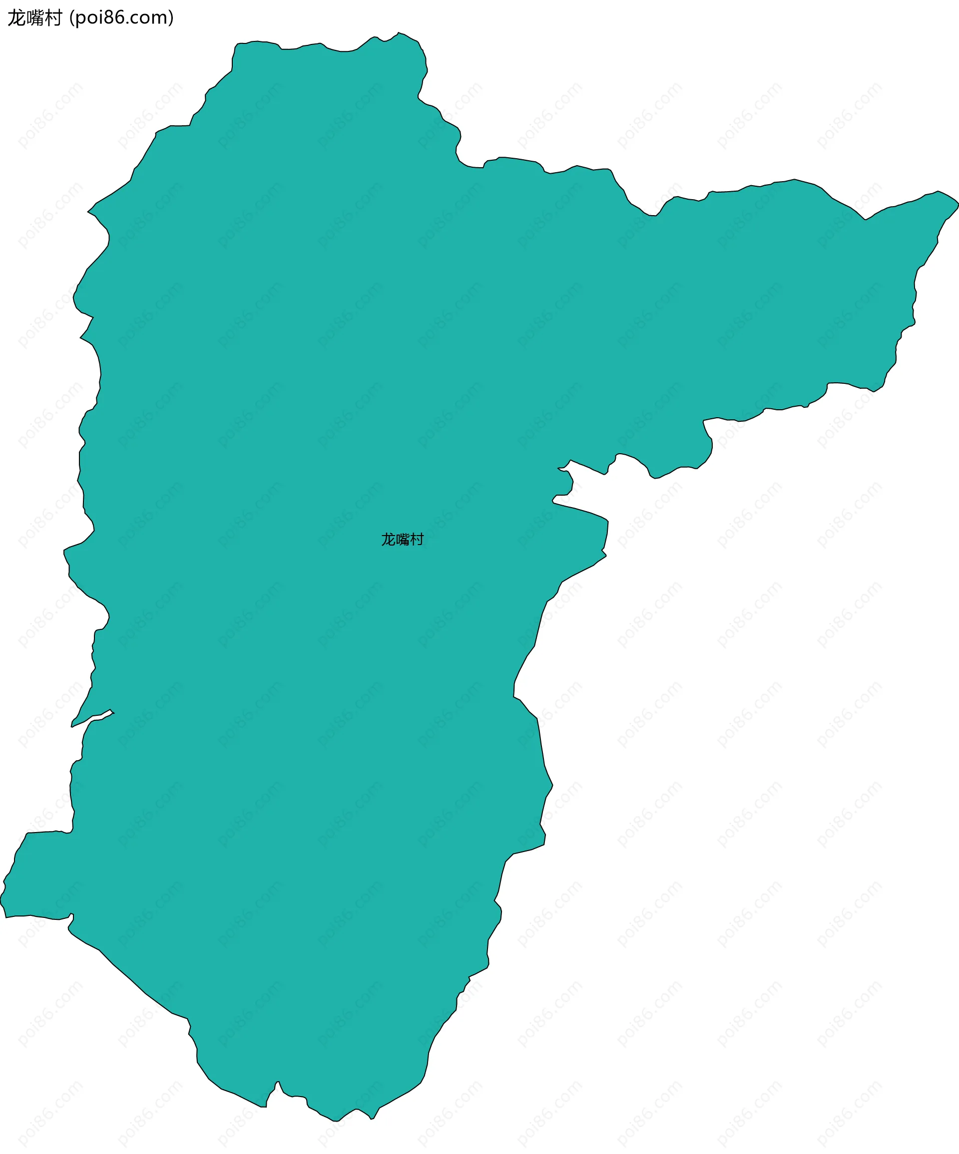 龙嘴村边界地图