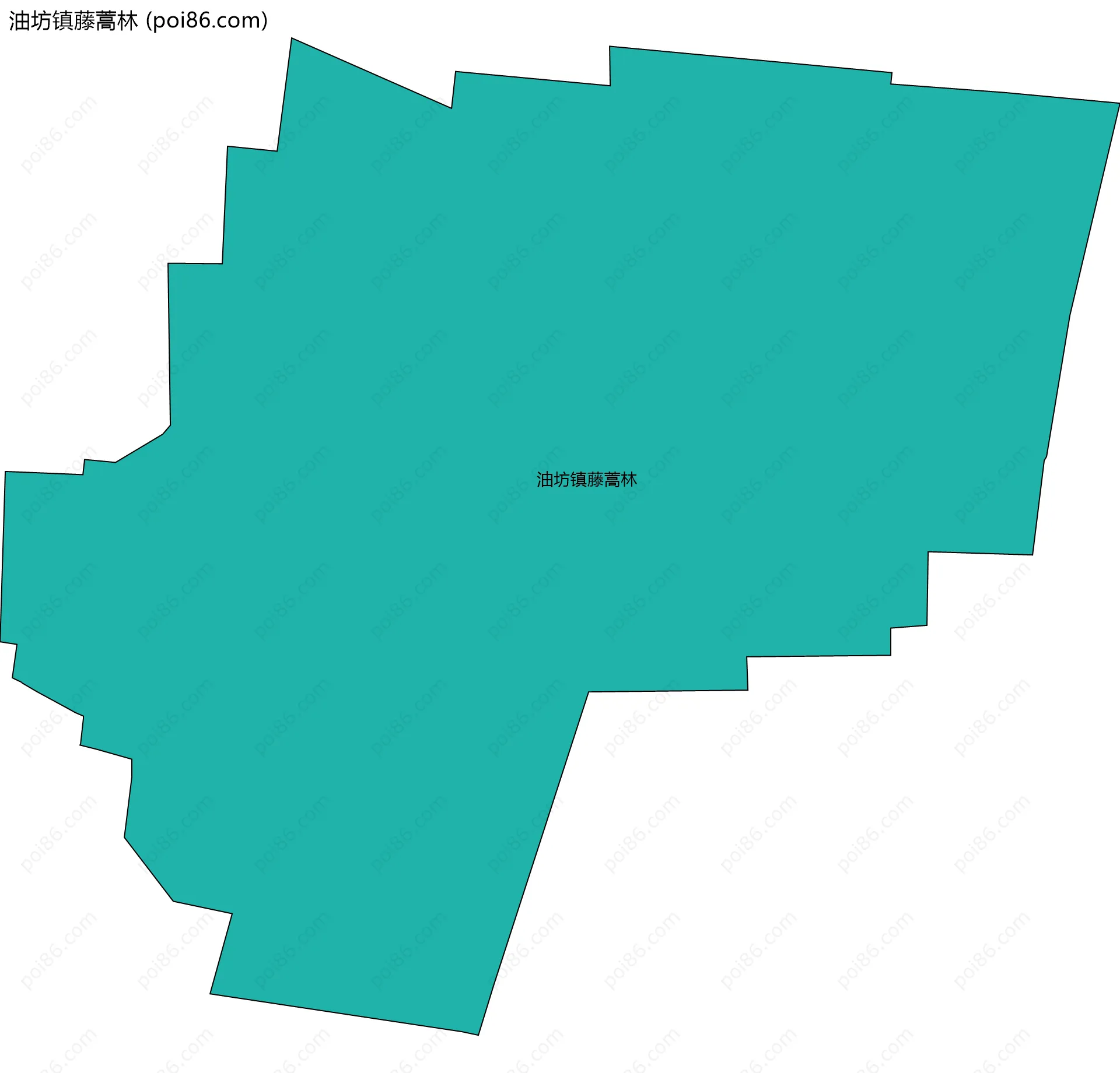 油坊镇藤蒿林边界地图