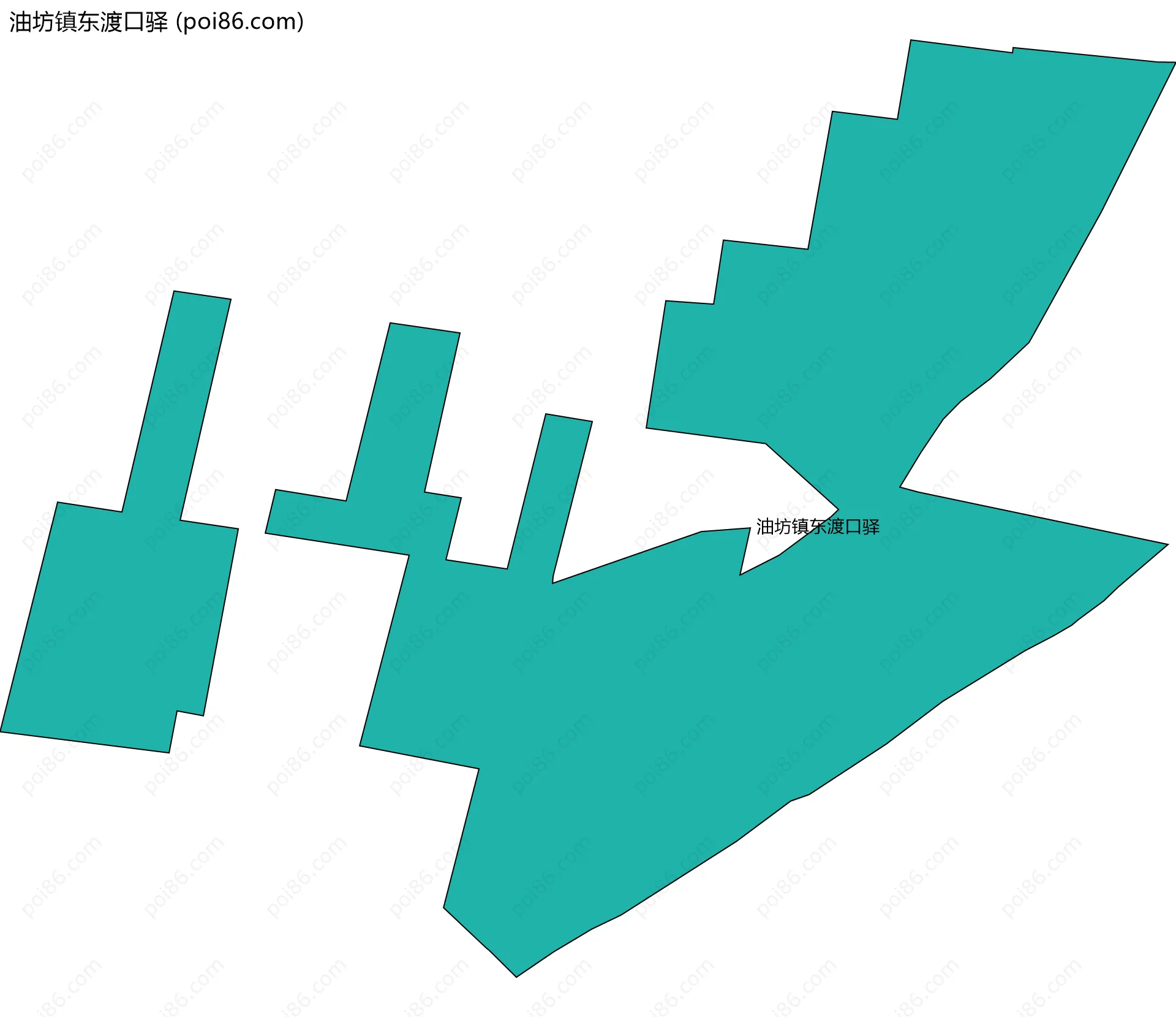 油坊镇东渡口驿边界地图