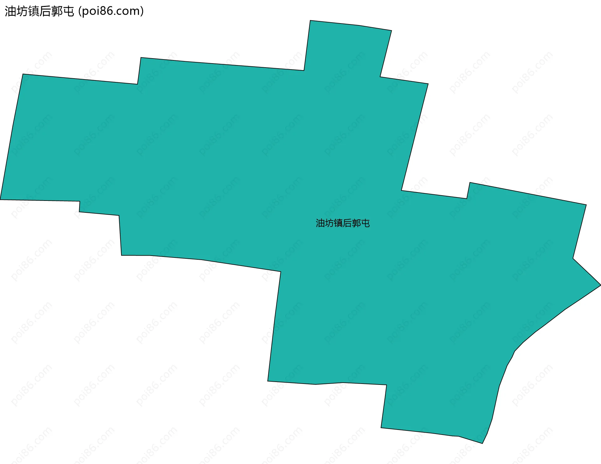 油坊镇后郭屯边界地图