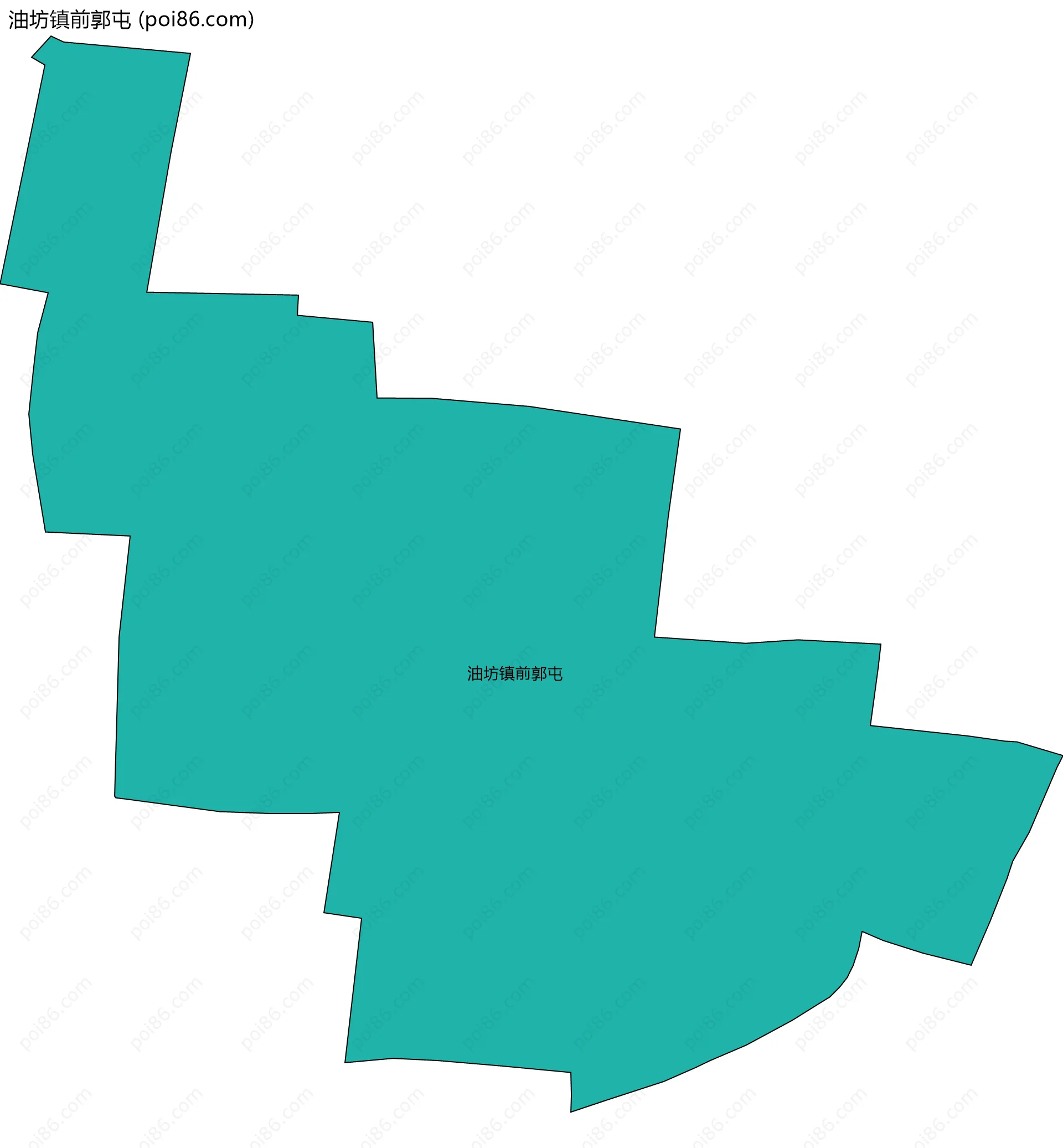 油坊镇前郭屯边界地图