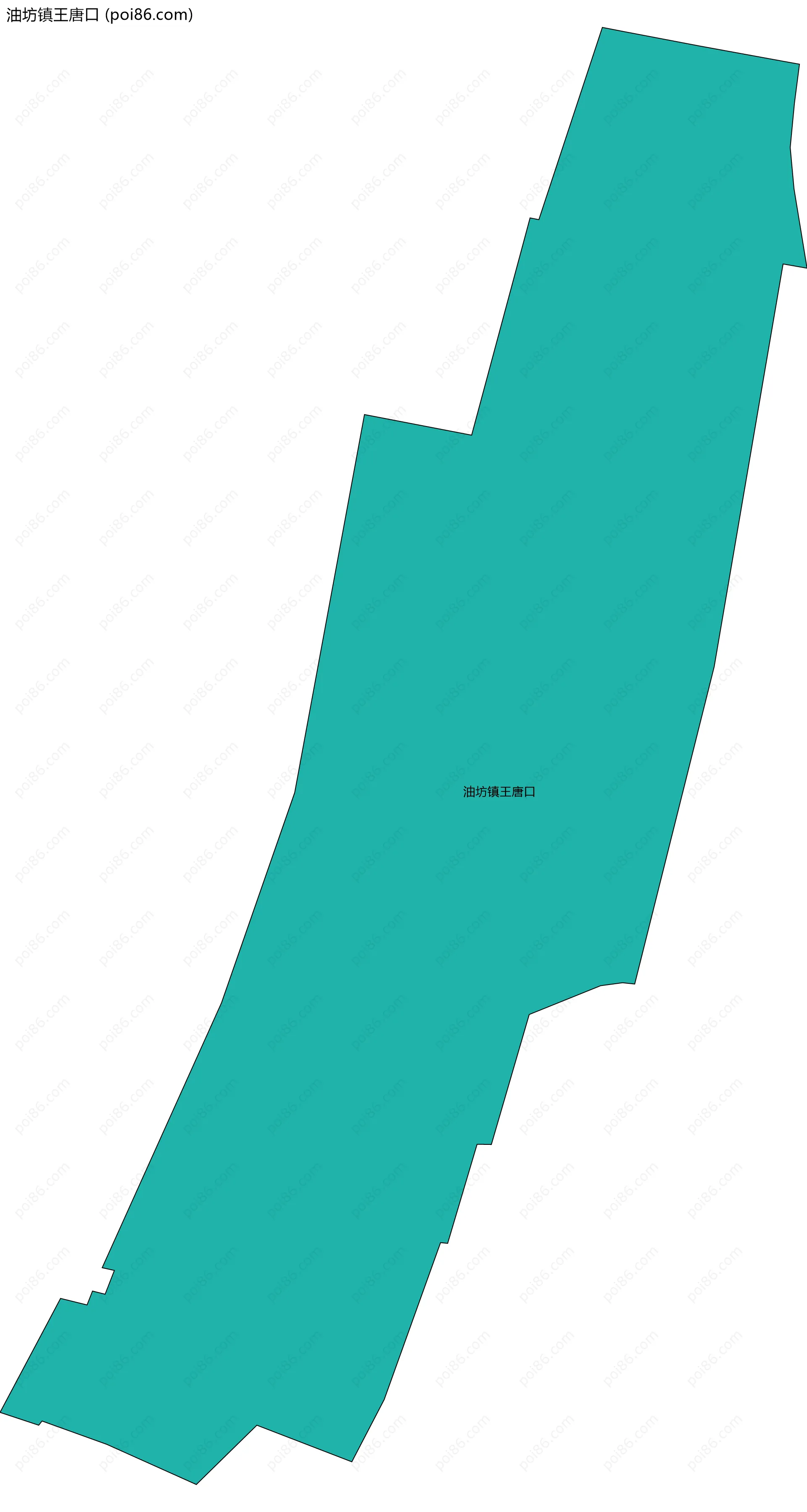 油坊镇王唐口边界地图