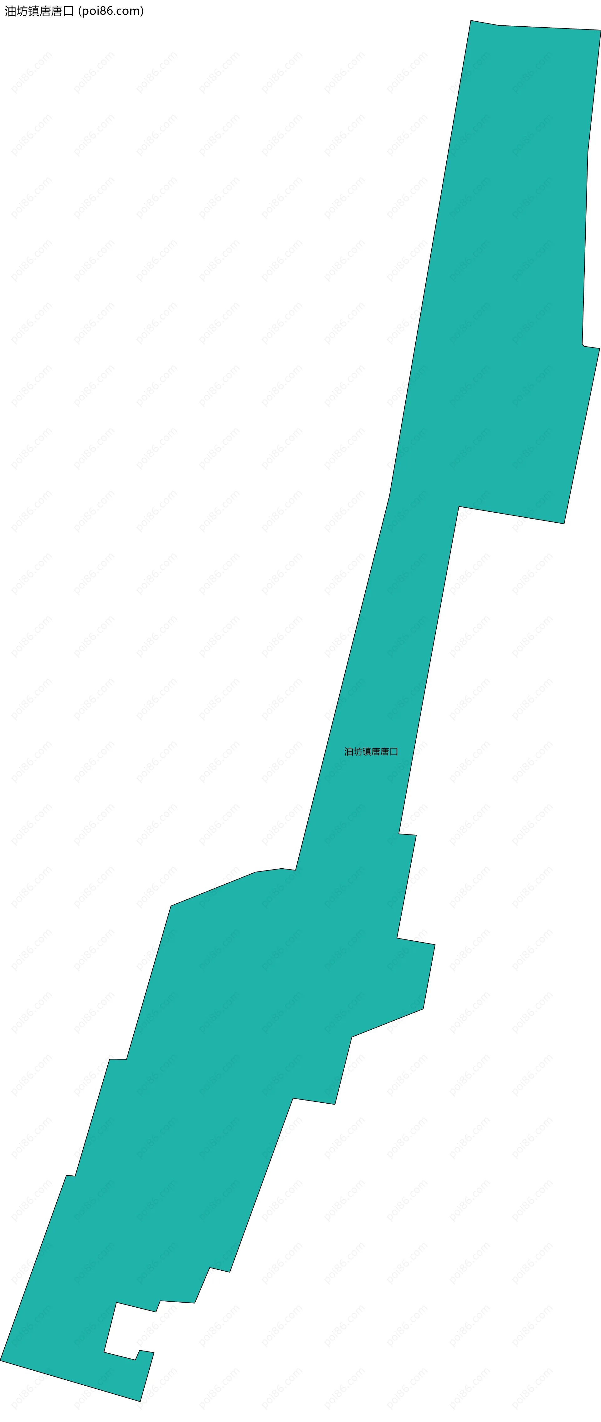 油坊镇唐唐口边界地图