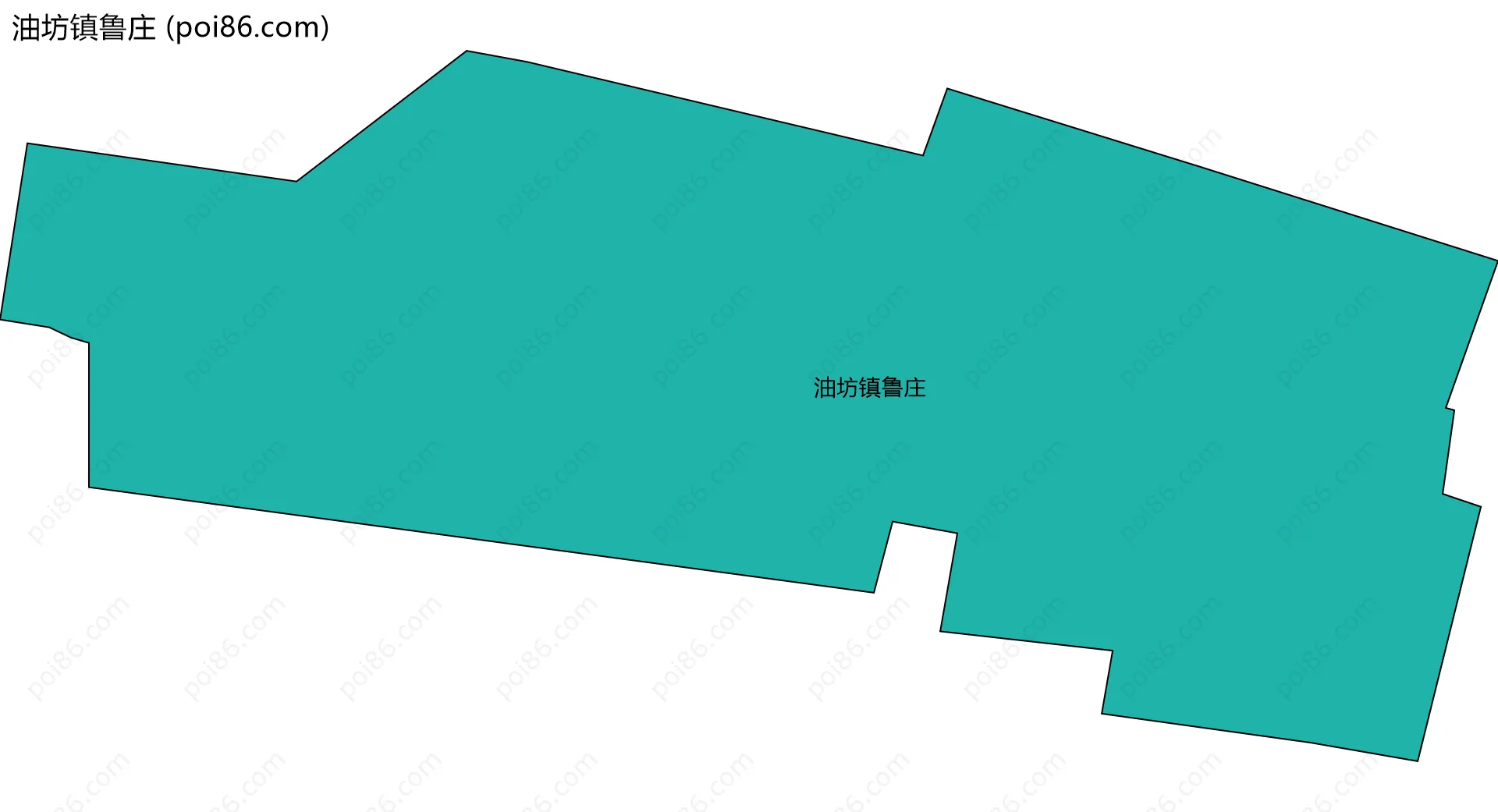 油坊镇鲁庄边界地图