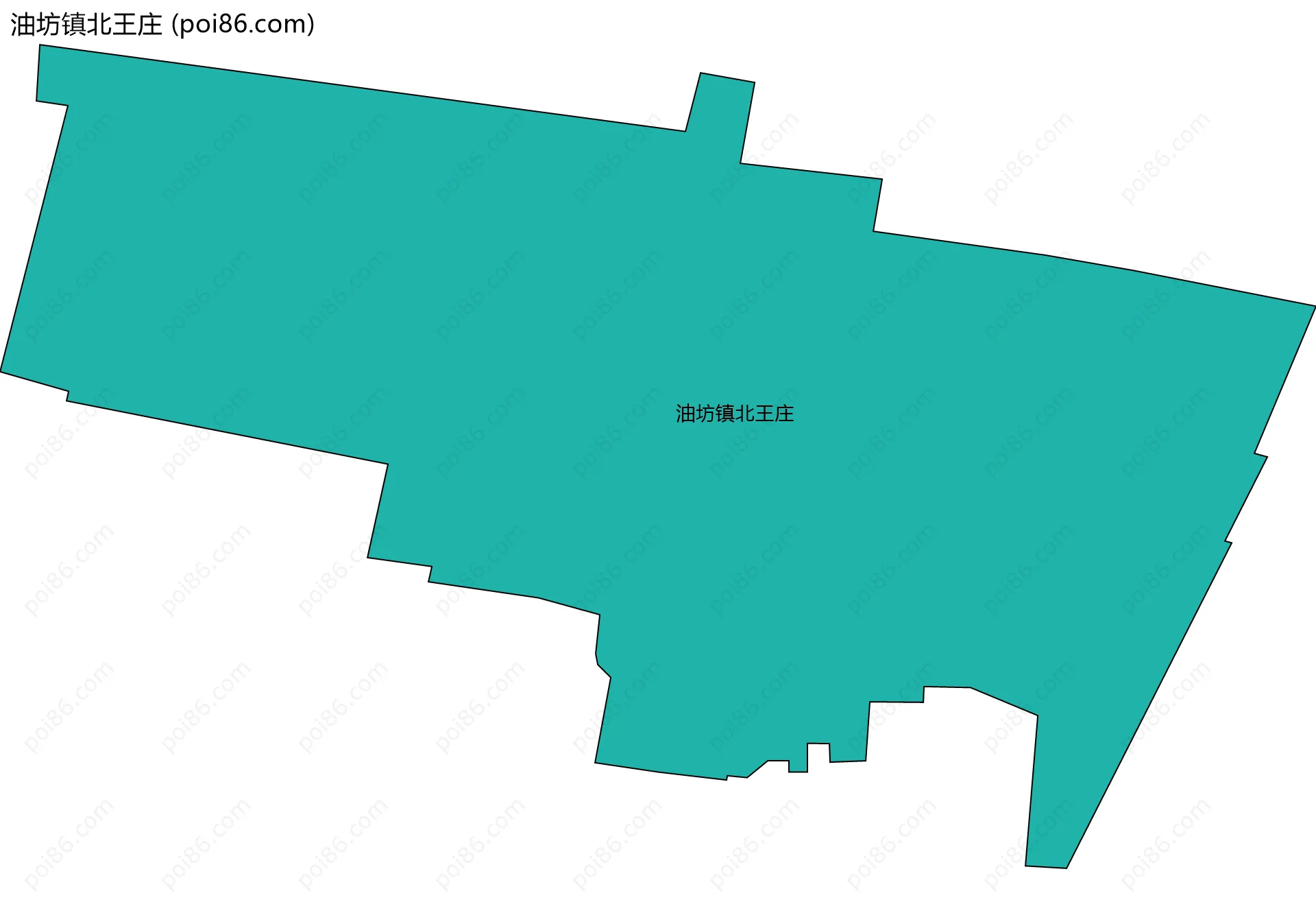油坊镇北王庄边界地图