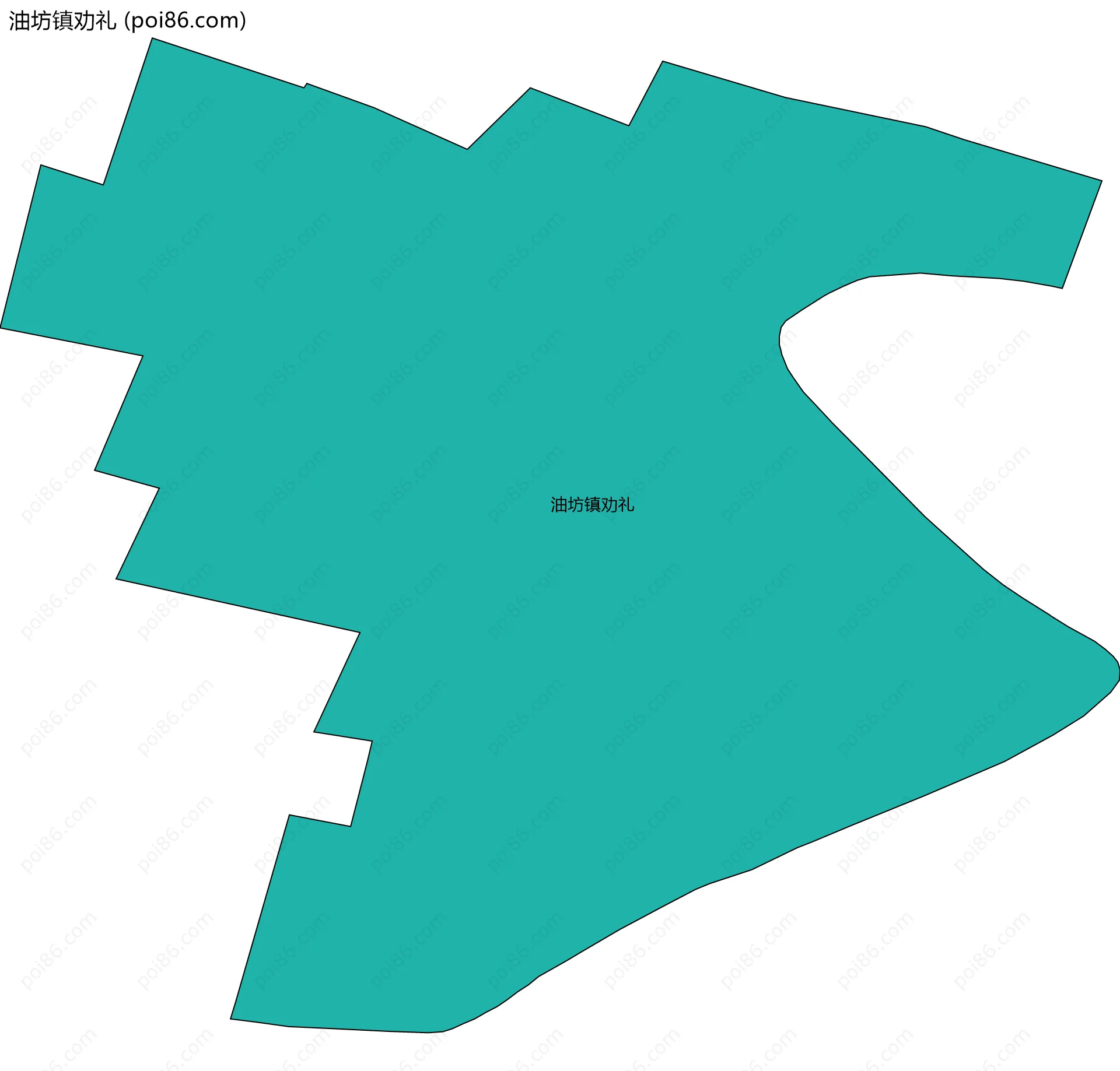 油坊镇劝礼边界地图