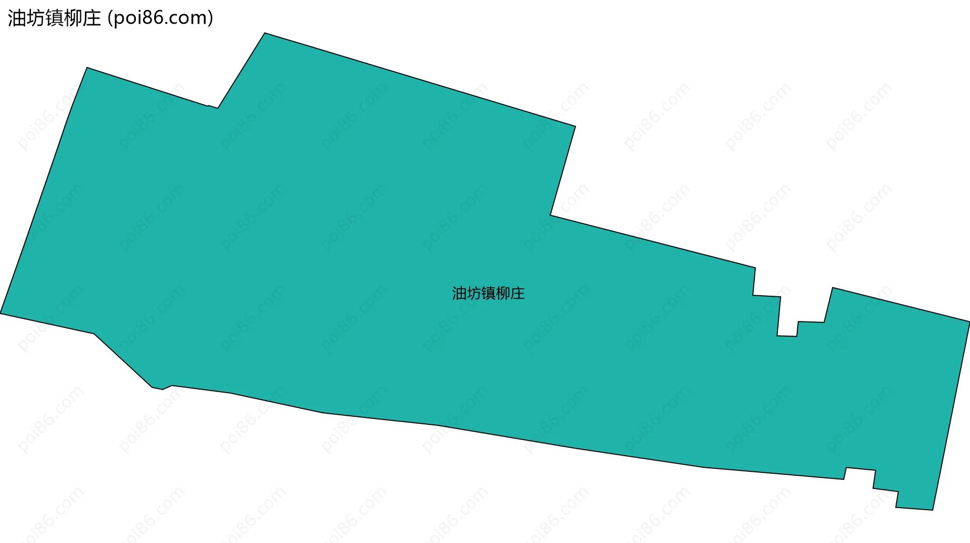 油坊镇柳庄边界地图