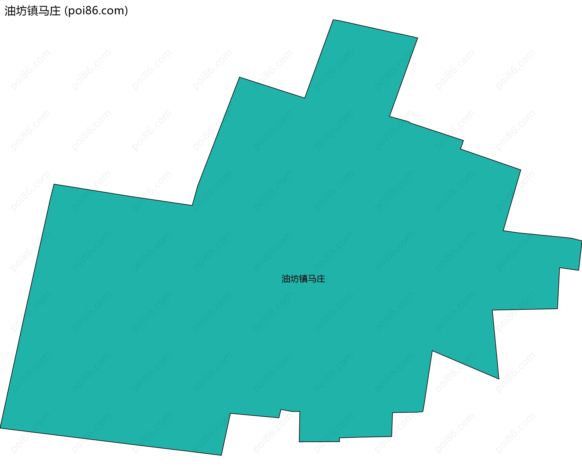 油坊镇马庄边界地图