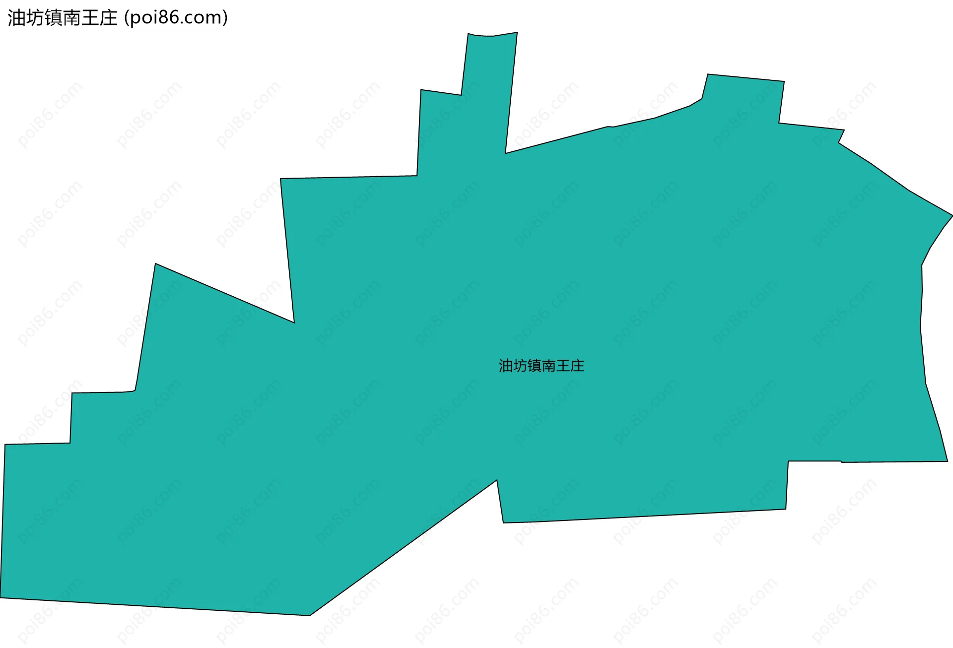 油坊镇南王庄边界地图