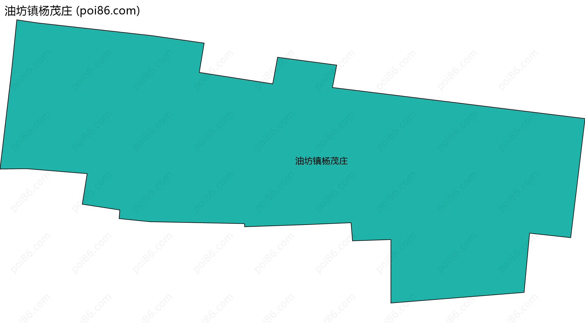 油坊镇杨茂庄边界地图